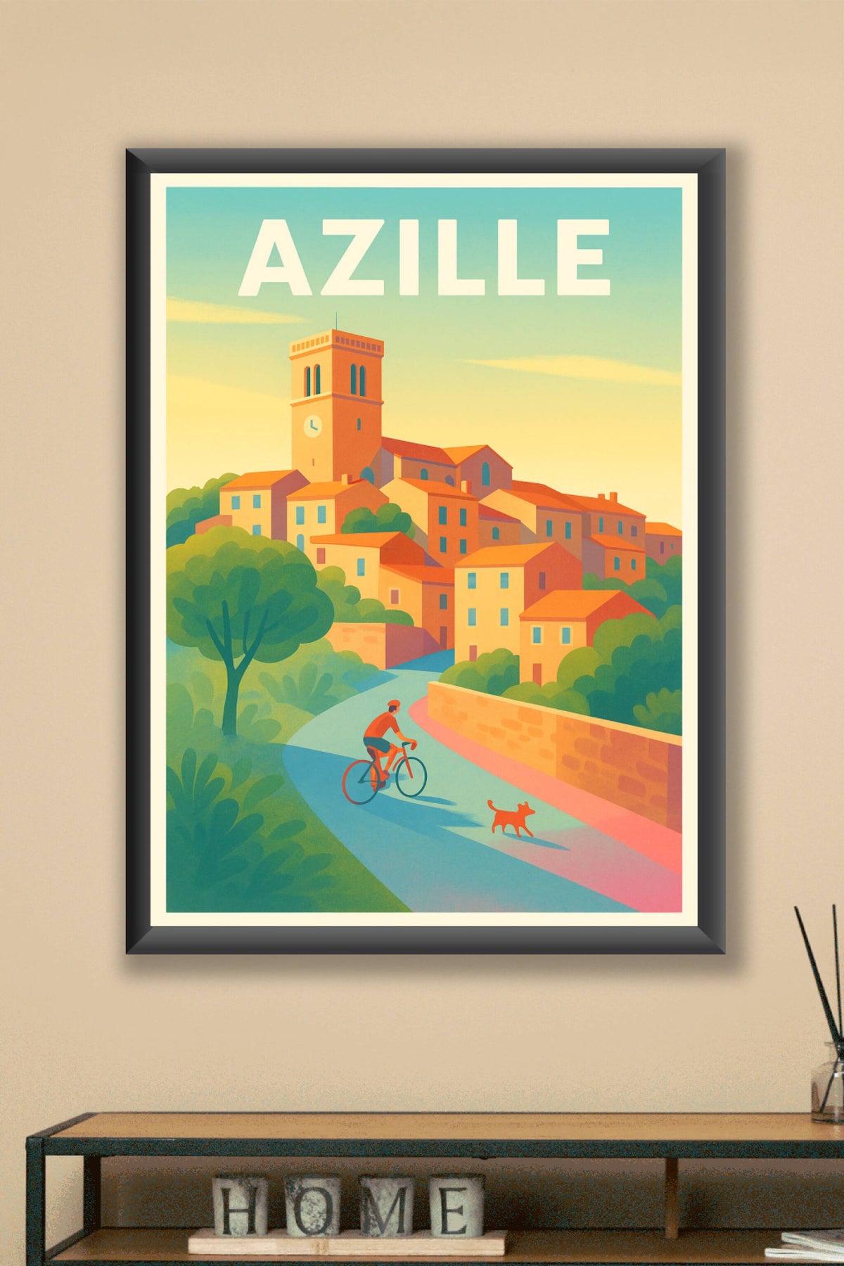 Affiche de Azille - La douceur d'une escapade à vélo