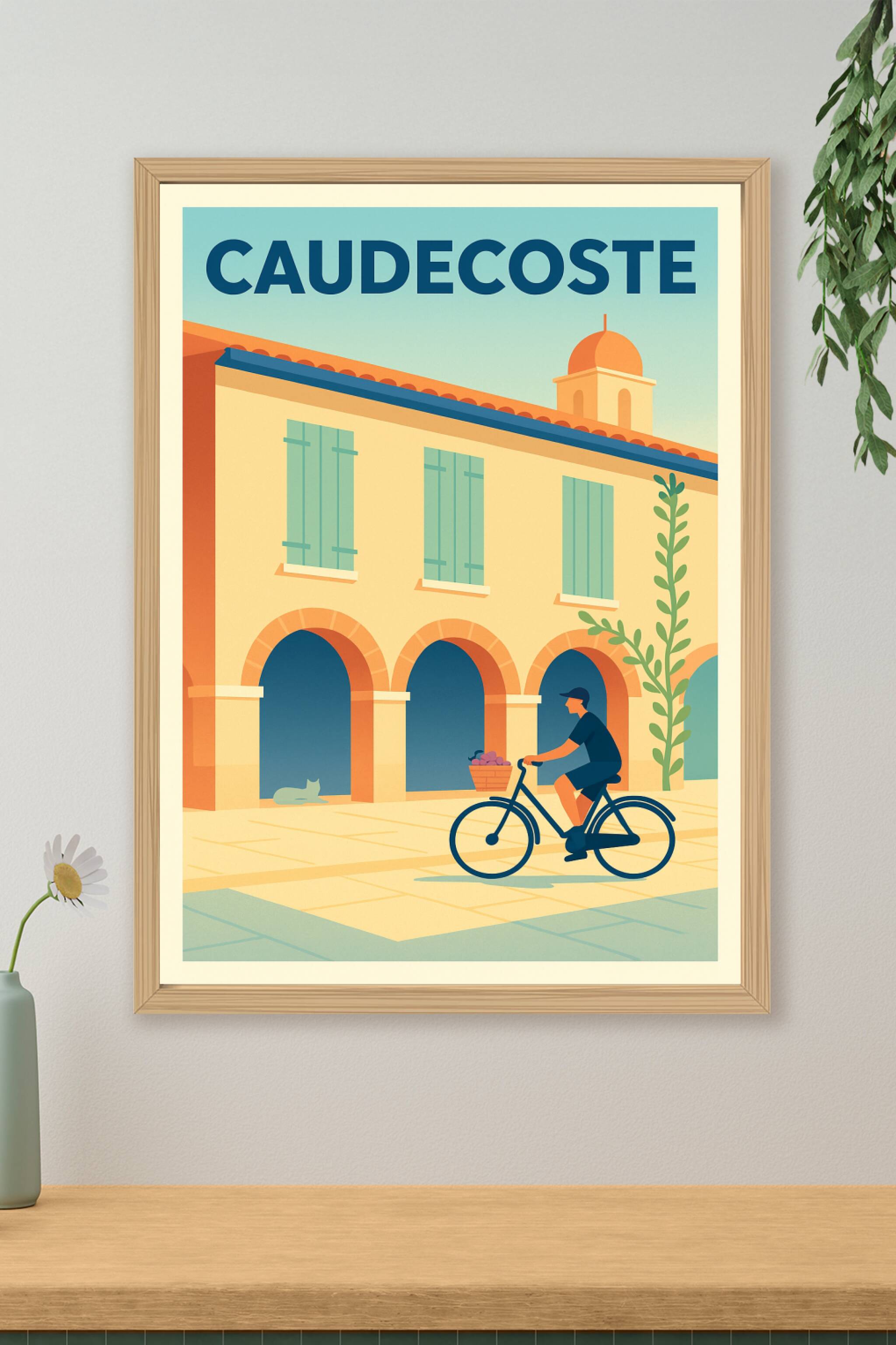 Affiche de Caudecoste - L'élégance tranquille du Sud-Ouest