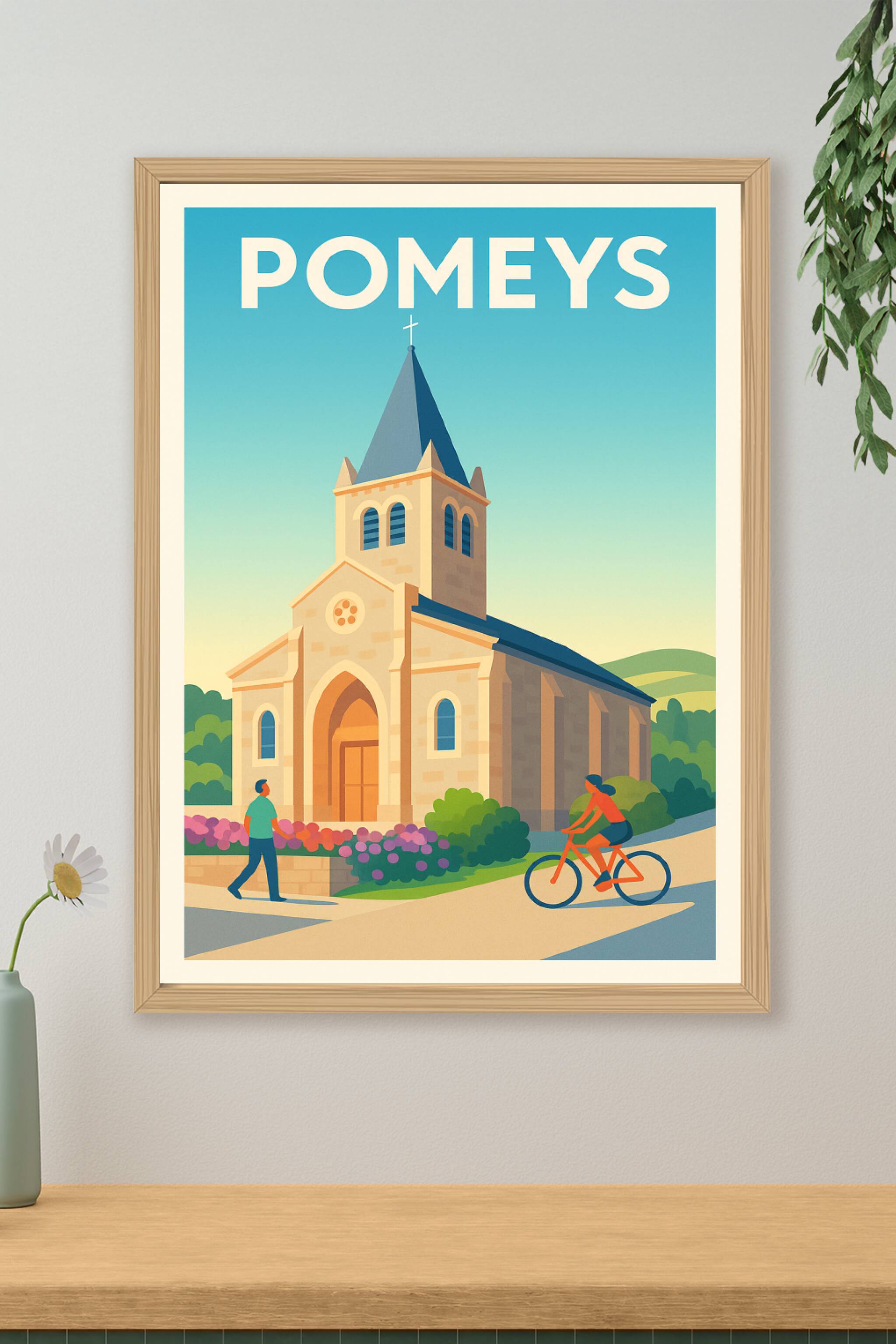 Affiche de Pomeys - Harmonie et quiétude au cœur du village
