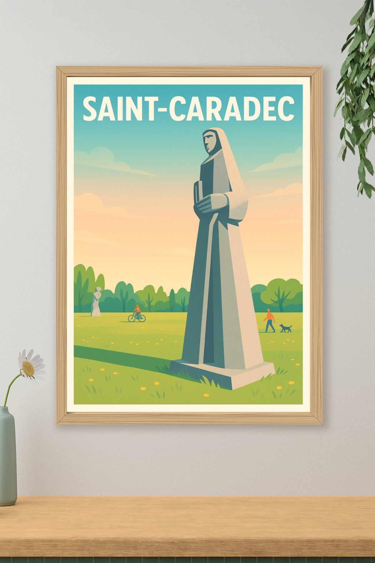 Affiche de Saint-Caradec - Harmonie entre nature et art monumental