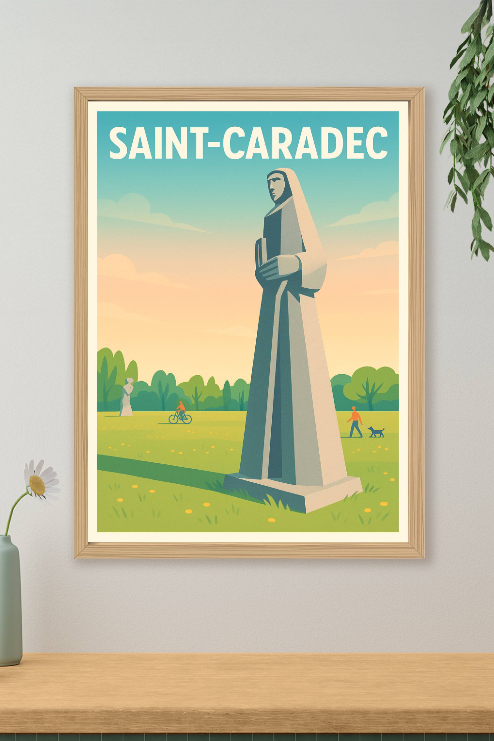 Affiche de Saint-Caradec - Harmonie entre nature et art monumental