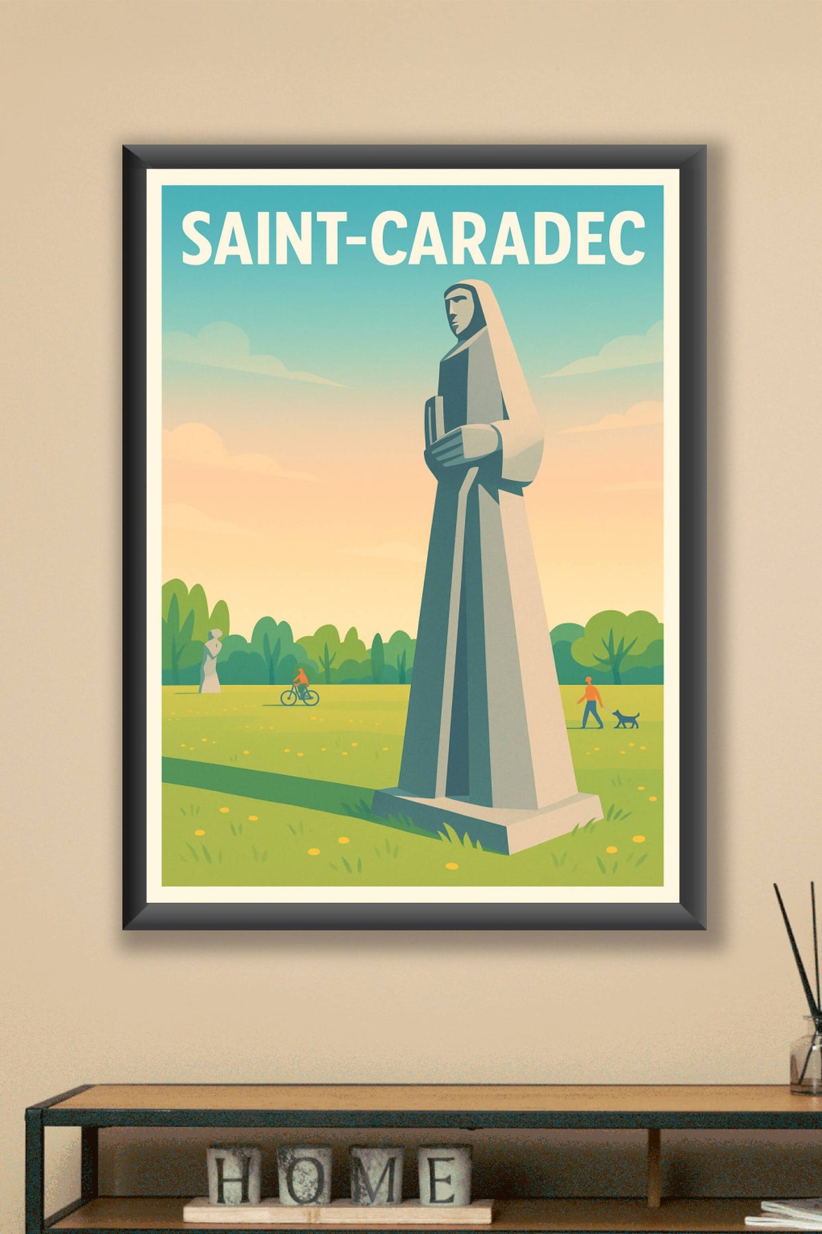 Affiche de Saint-Caradec - Harmonie entre nature et art monumental