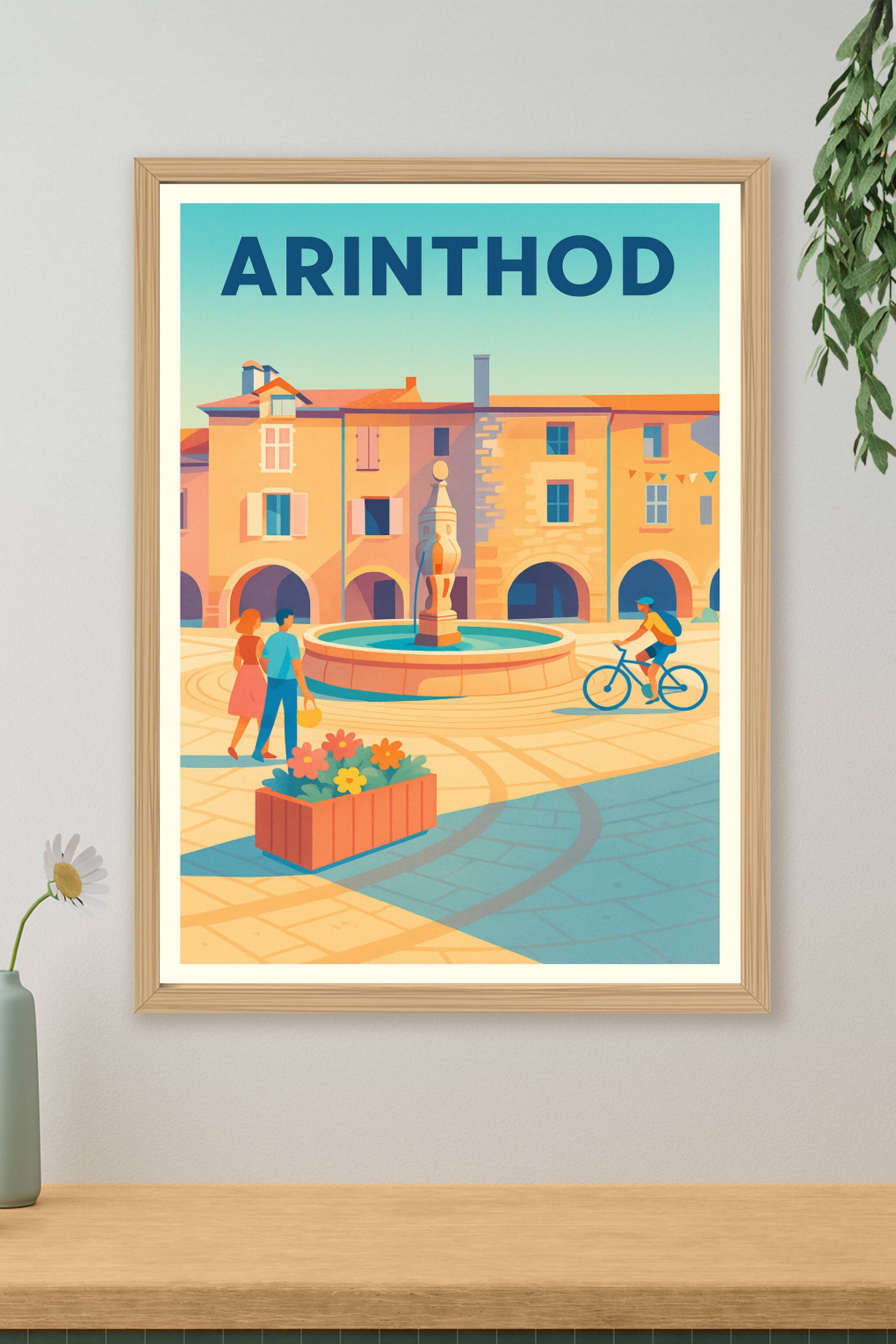 Affiche de Arinthod - Charme et douceur d'une place pittoresque