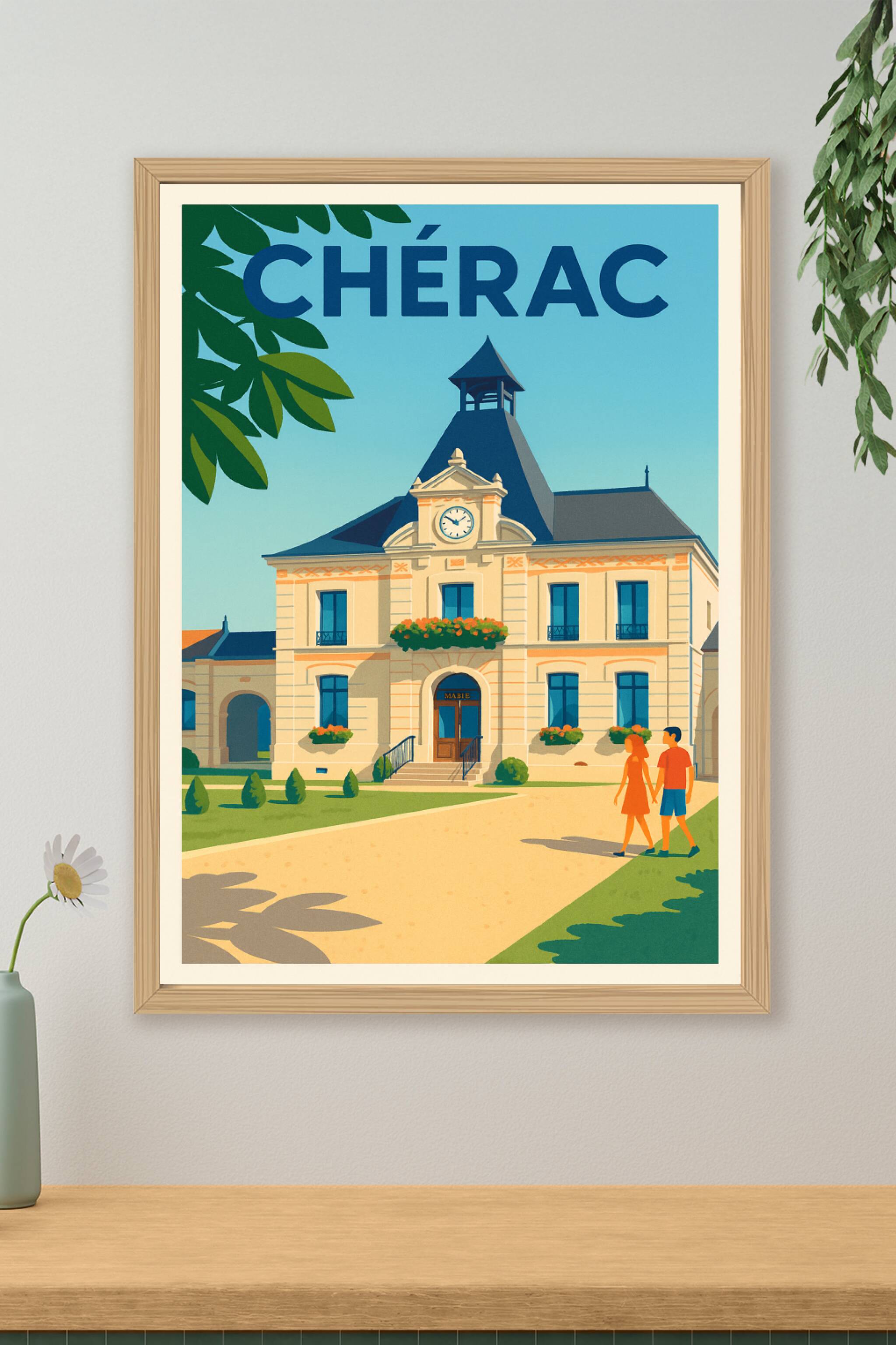 Affiche de Chérac - Charme et patrimoine au cœur de la ville