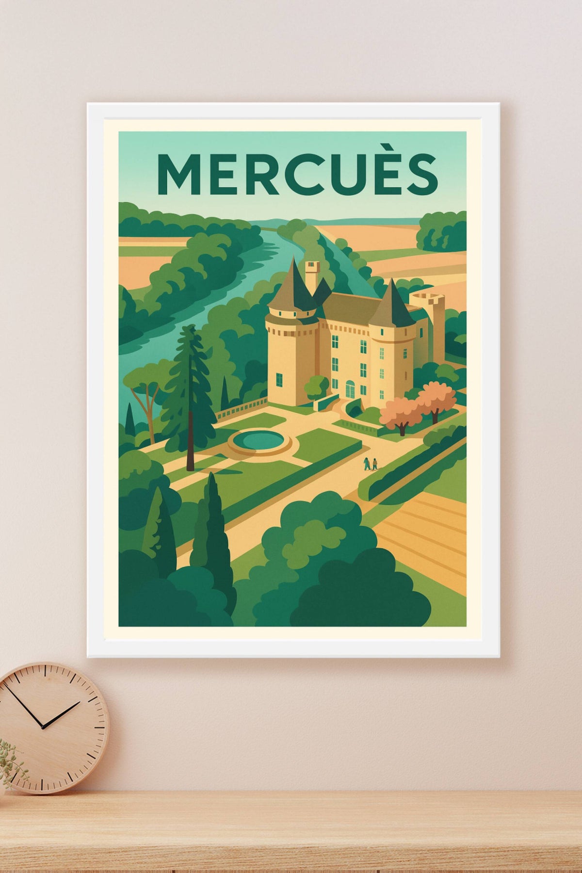 Affiche de Mercuès - Élégance et charme du Lot