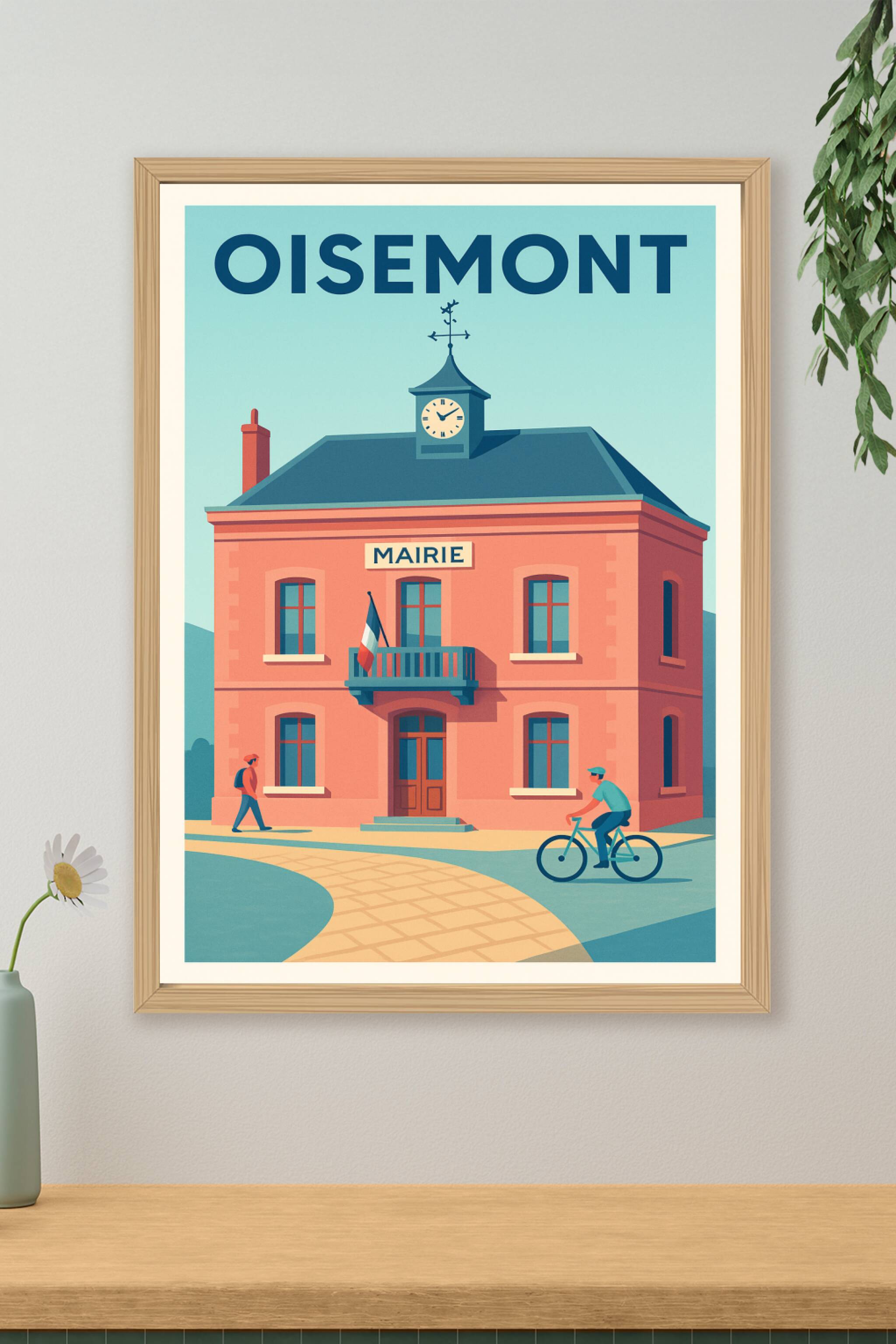 Affiche de Oisemont - L'élégance paisible de la mairie