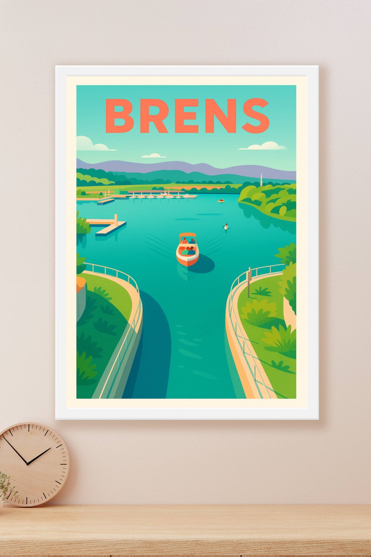 Affiche de Brens - Évasion au fil de l'eau