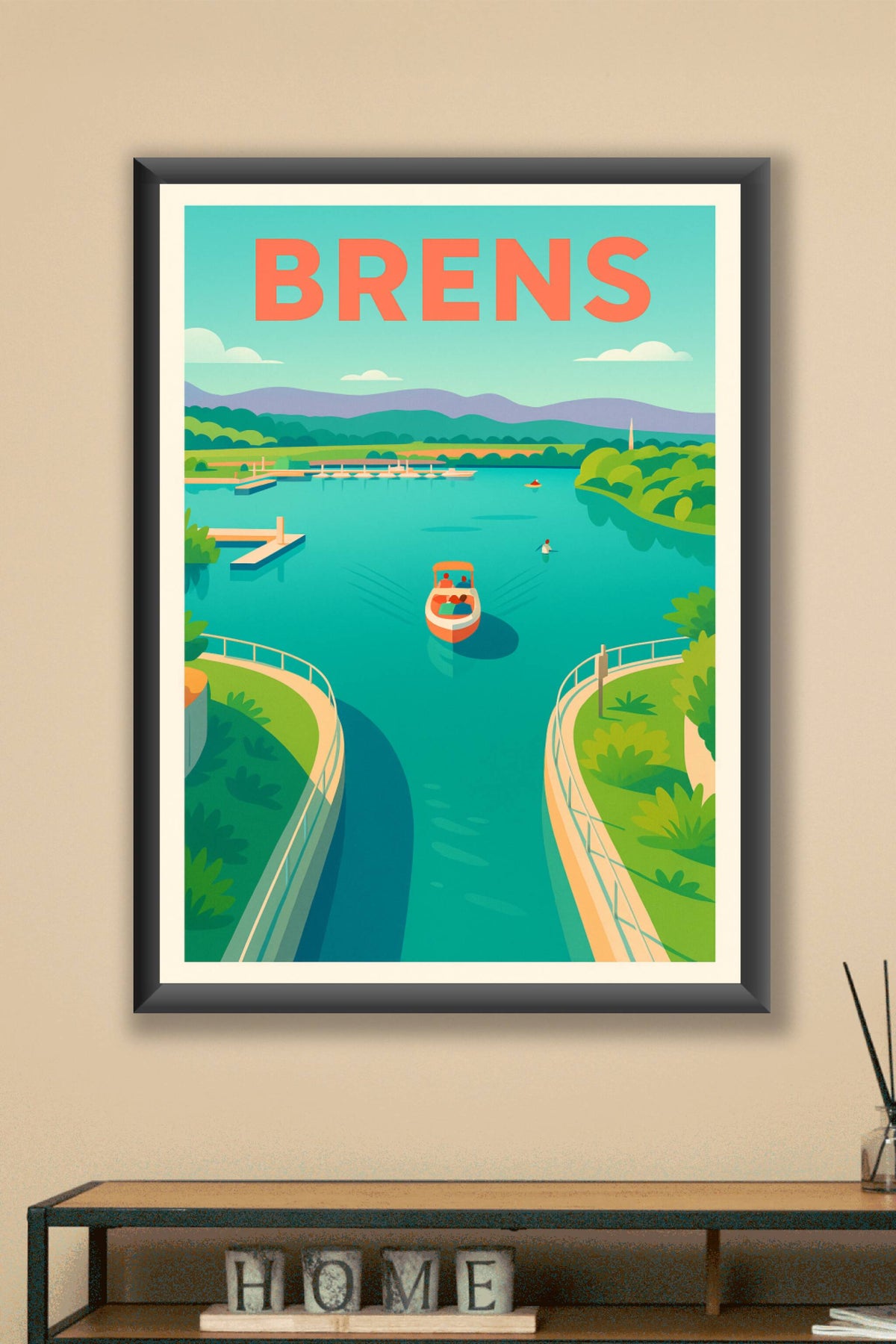 Affiche de Brens - Évasion au fil de l'eau