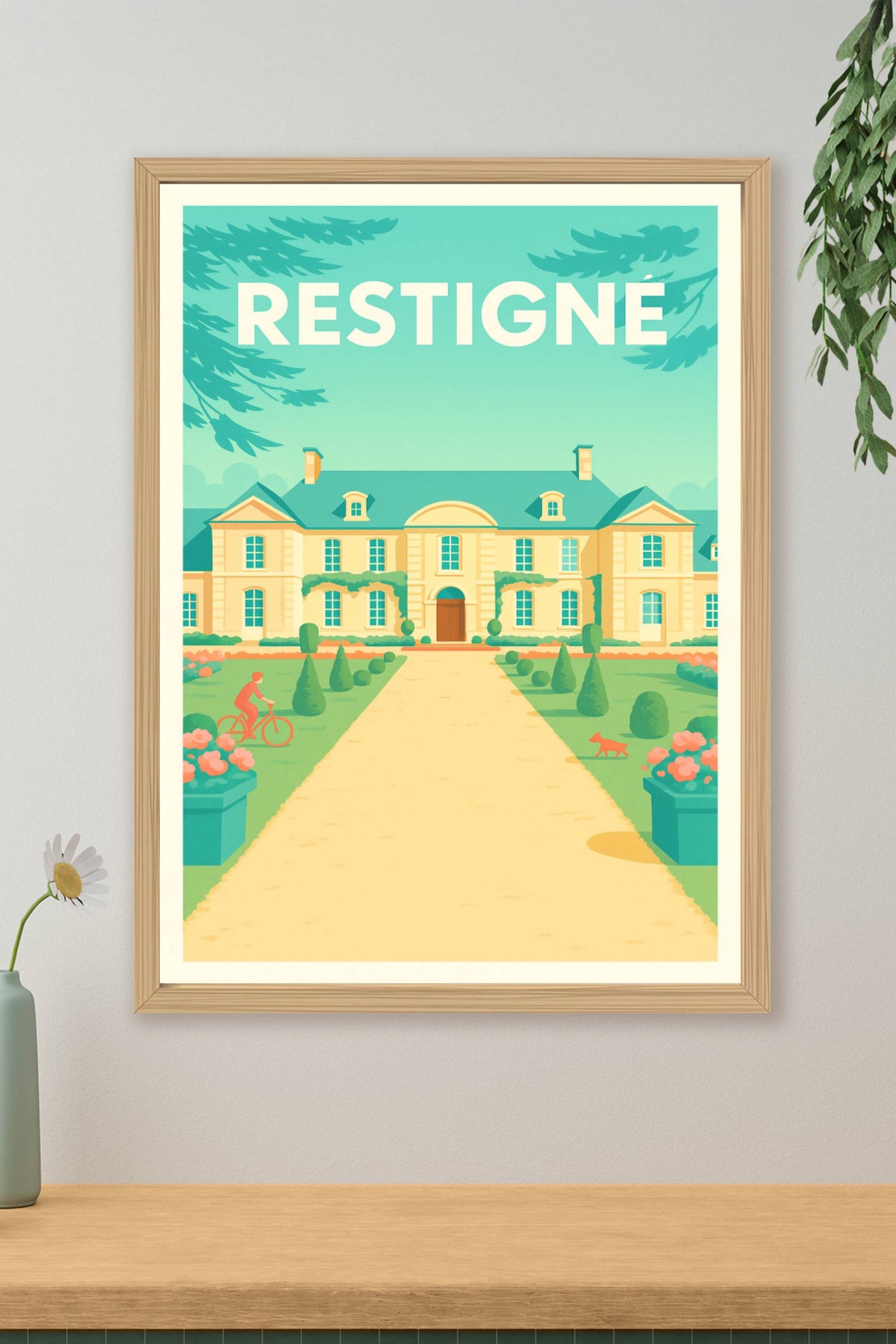 Affiche de Restigné - Élégance et sérénité en bord de Loire