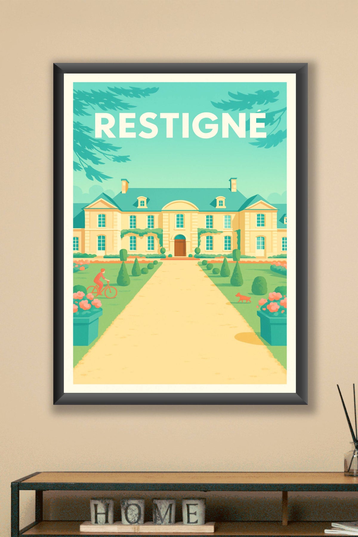 Affiche de Restigné - Élégance et sérénité en bord de Loire