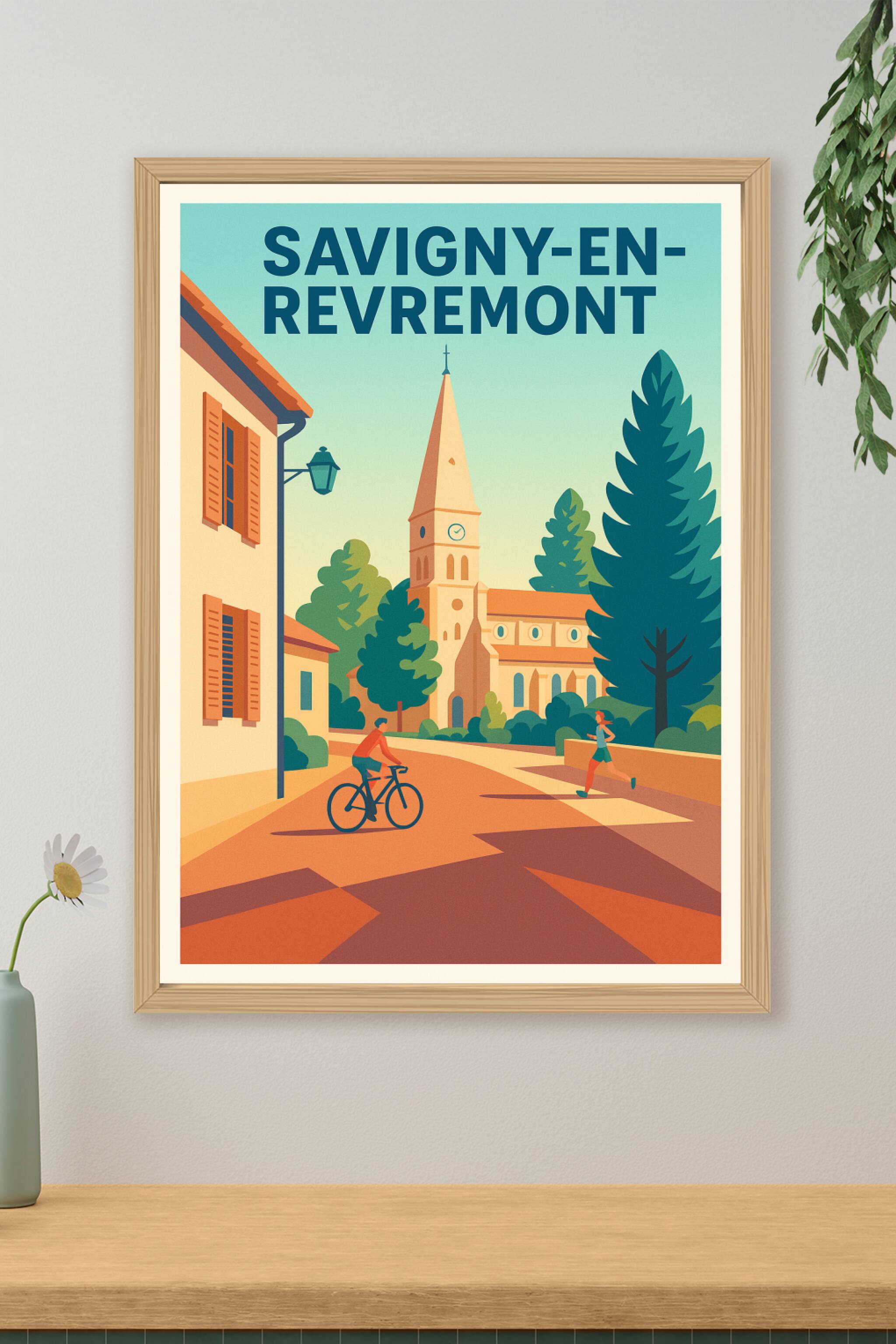 Affiche de Savigny-en-Revermont - Charme et sérénité au cœur de la Bourgogne
