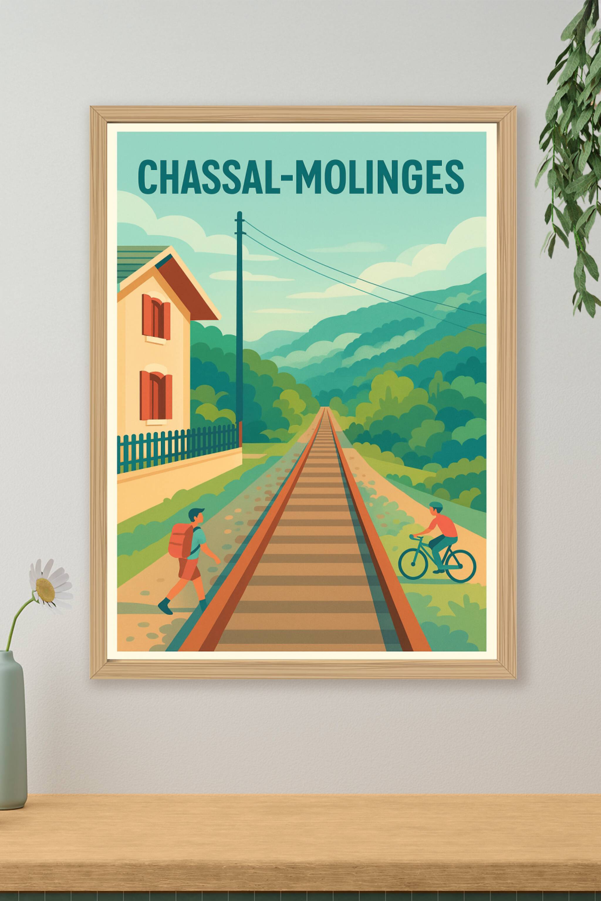 Affiche de Chassal-Molinges - L'évasion entre nature et rail
