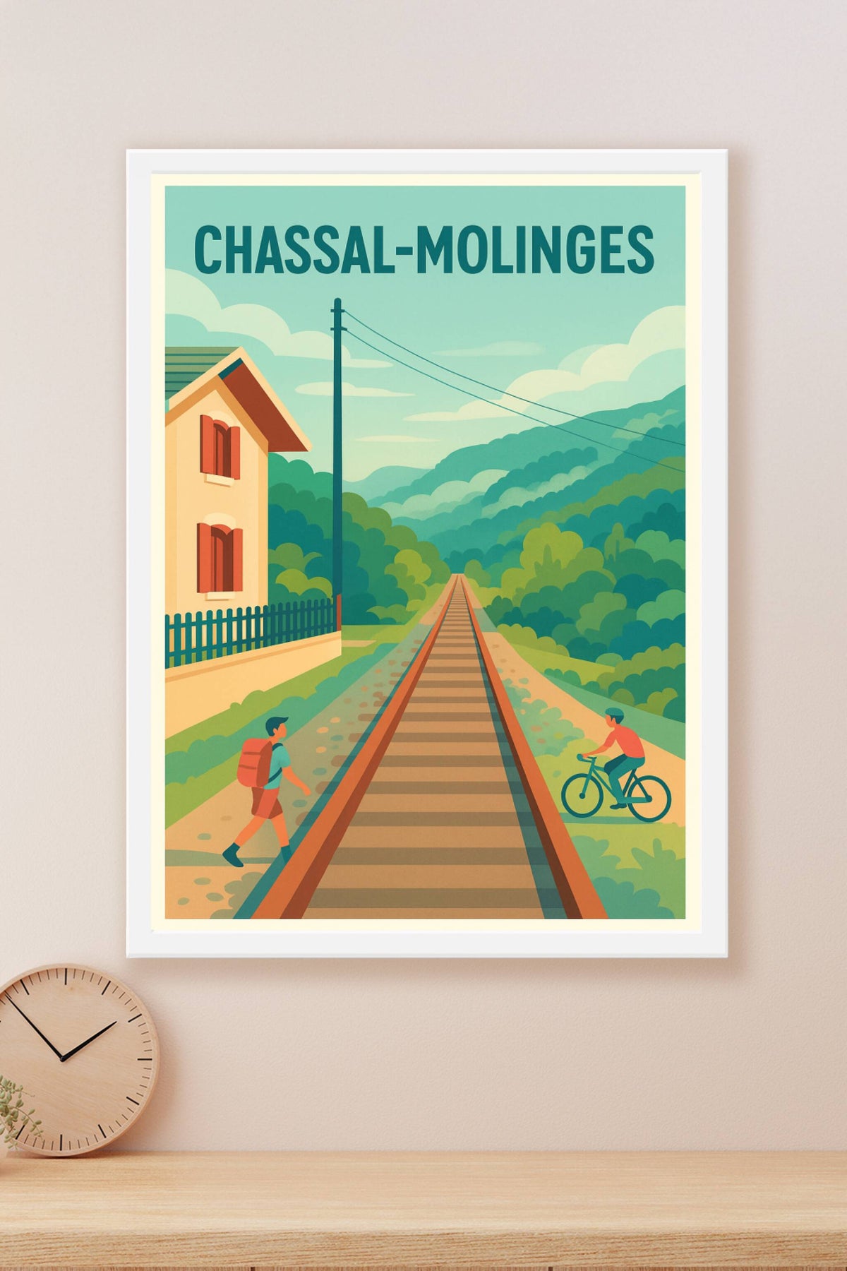 Affiche de Chassal-Molinges - L'évasion entre nature et rail