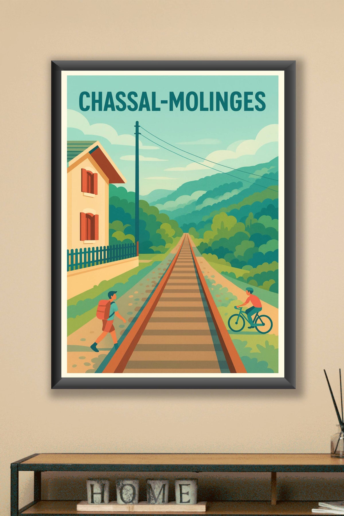 Affiche de Chassal-Molinges - L'évasion entre nature et rail