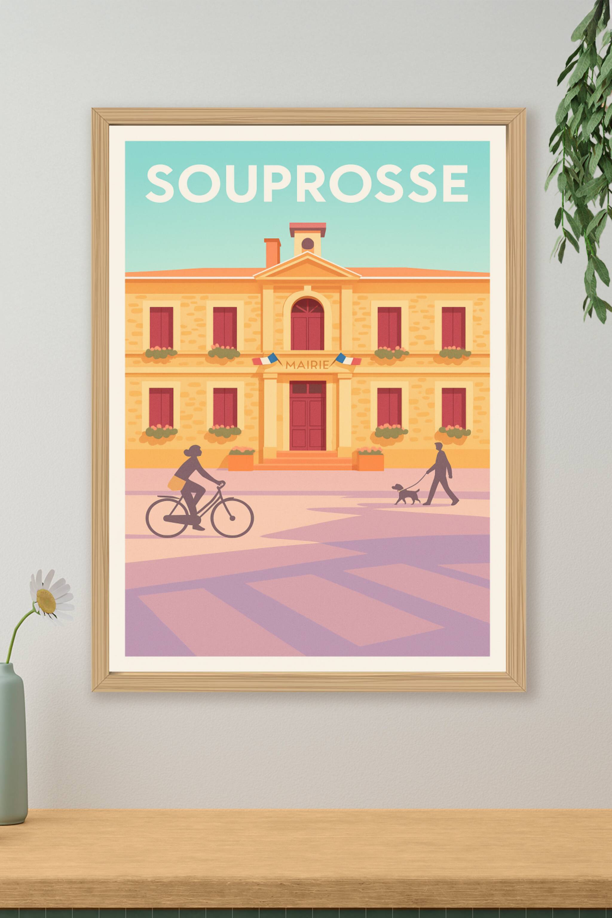 Affiche de Souprosse - Charme et quiétude à la mairie