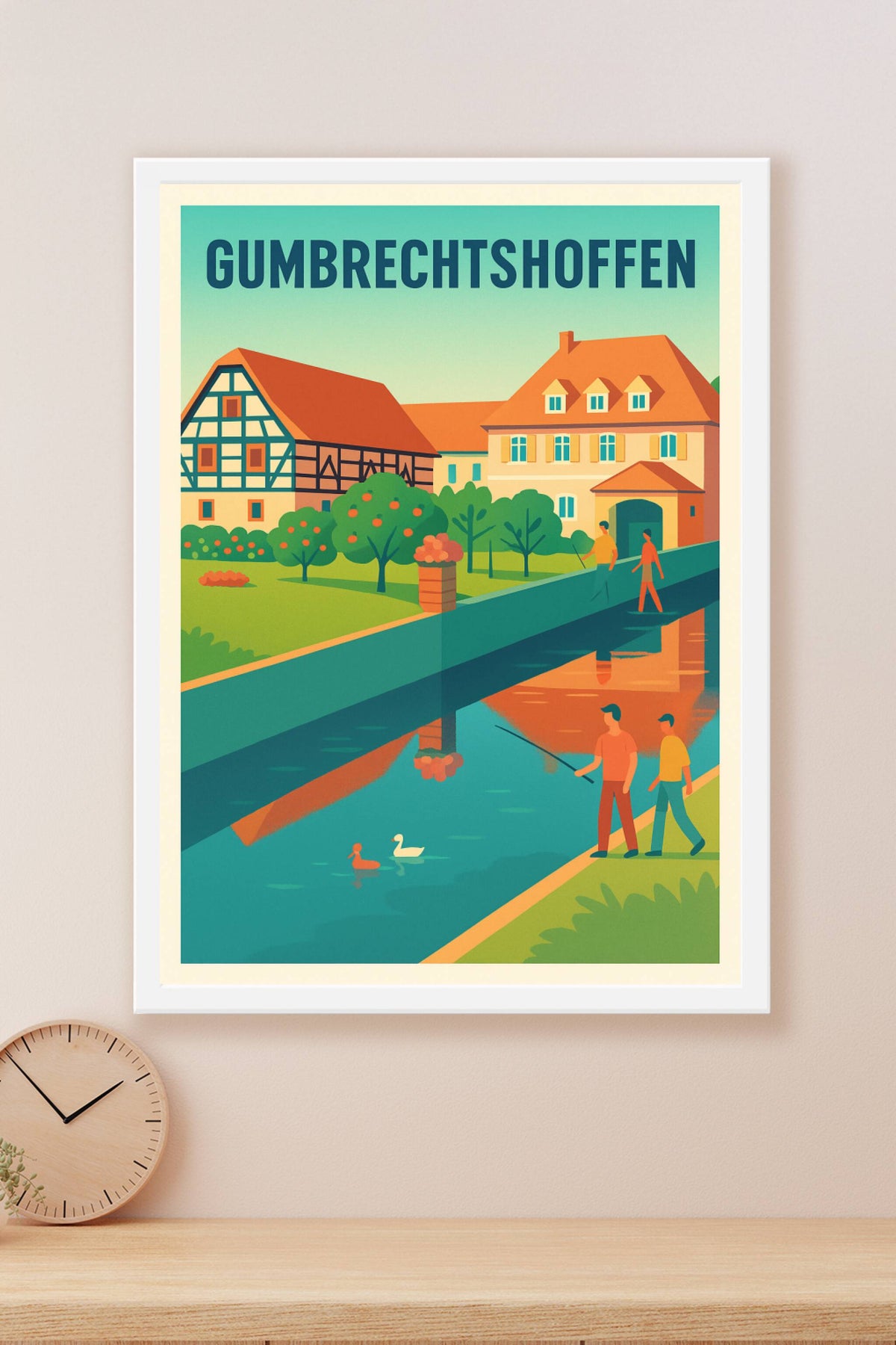 Affiche de Gumbrechtshoffen - Un havre de paix alsacien en couleurs