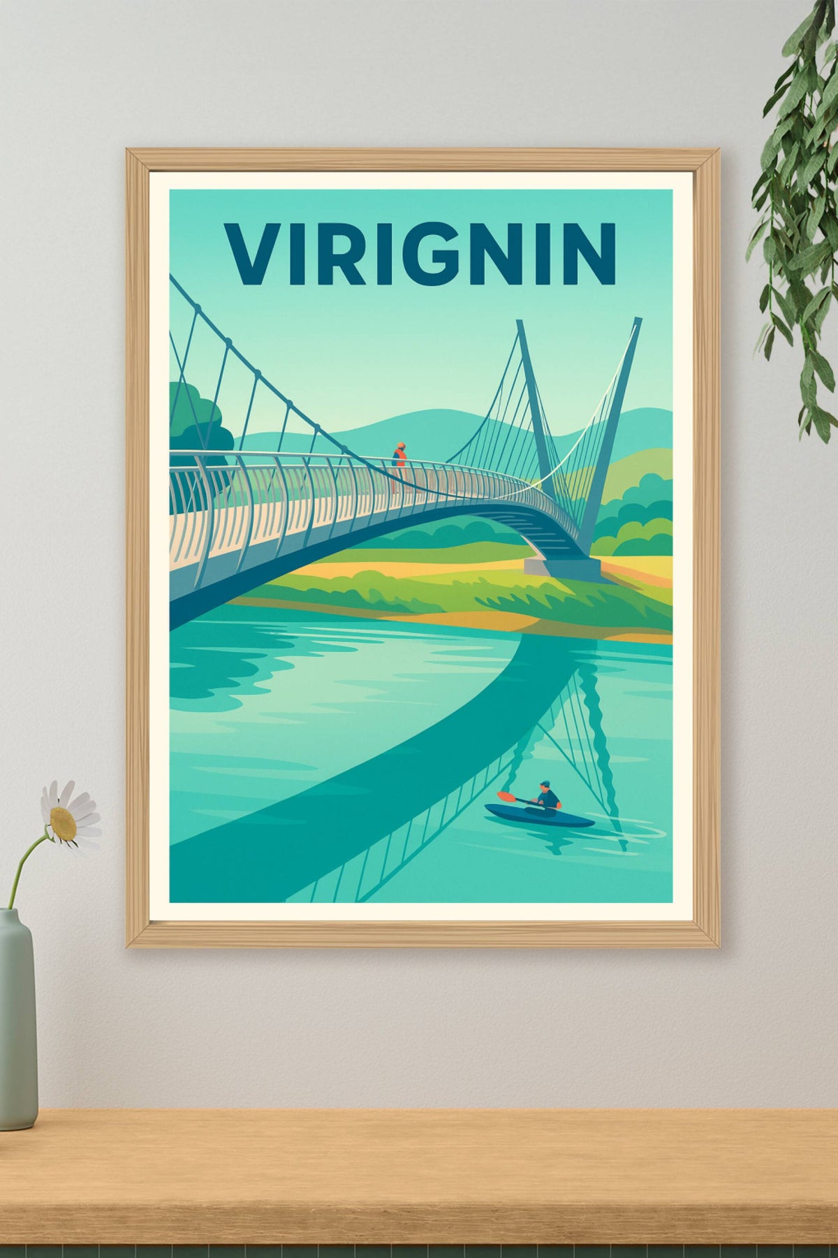 Affiche de Virignin - Harmonie entre nature et architecture