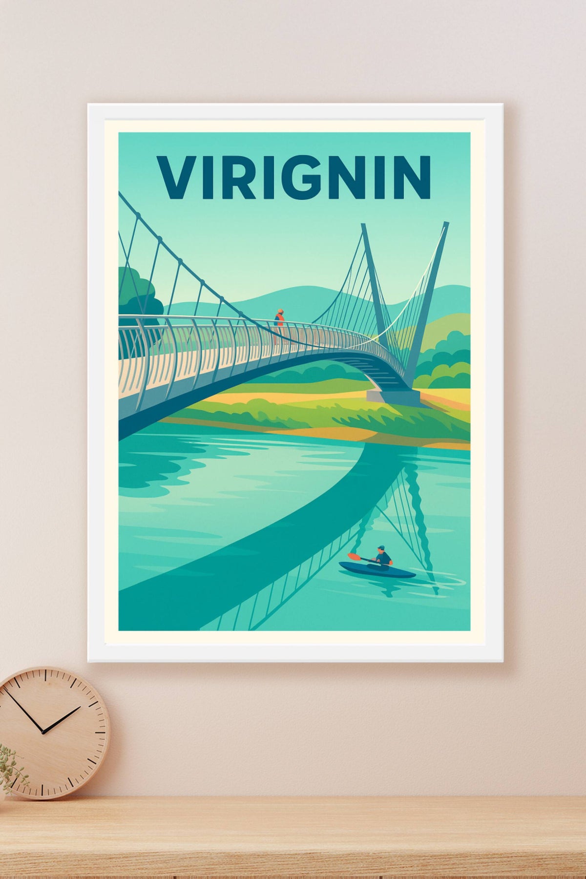 Affiche de Virignin - Harmonie entre nature et architecture