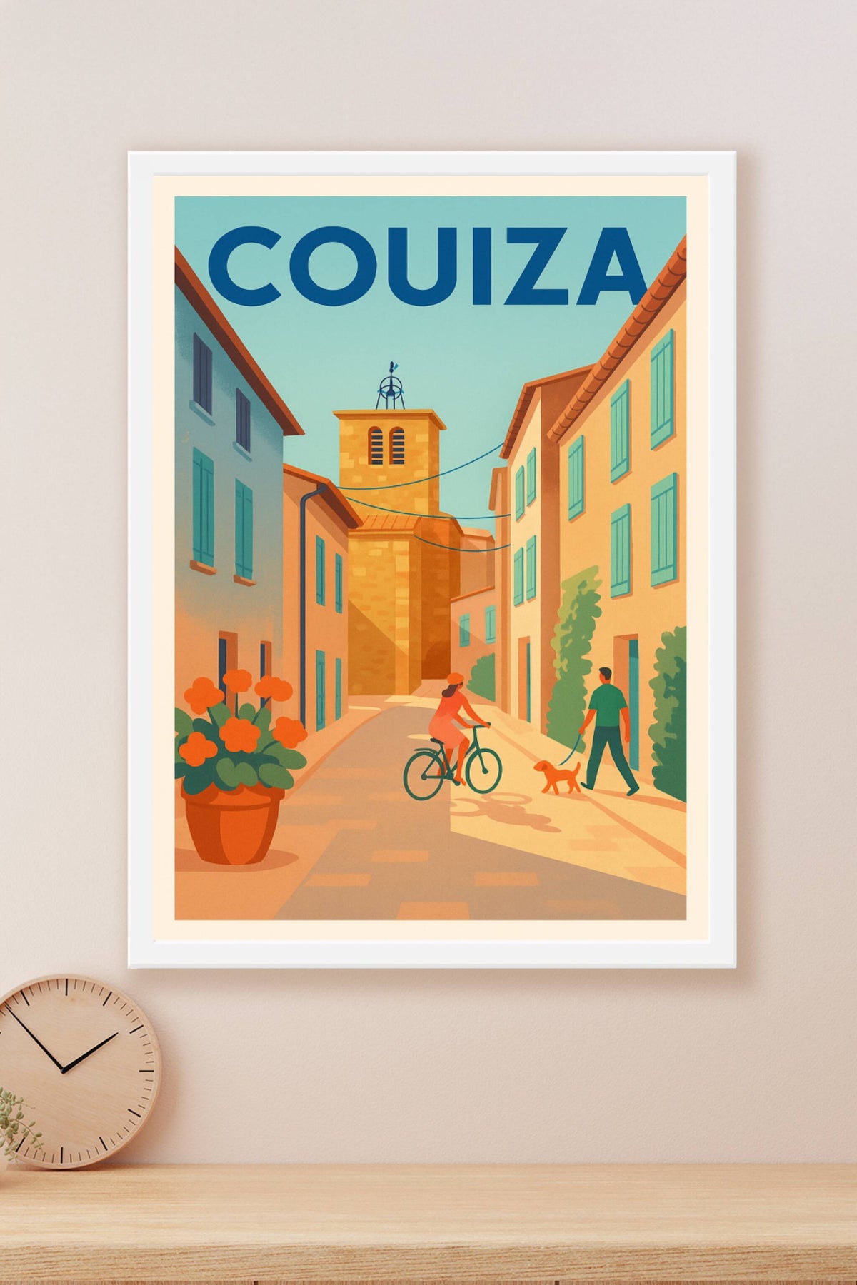 Affiche de Couiza - Charme et douceur d'une ruelle ensoleillée