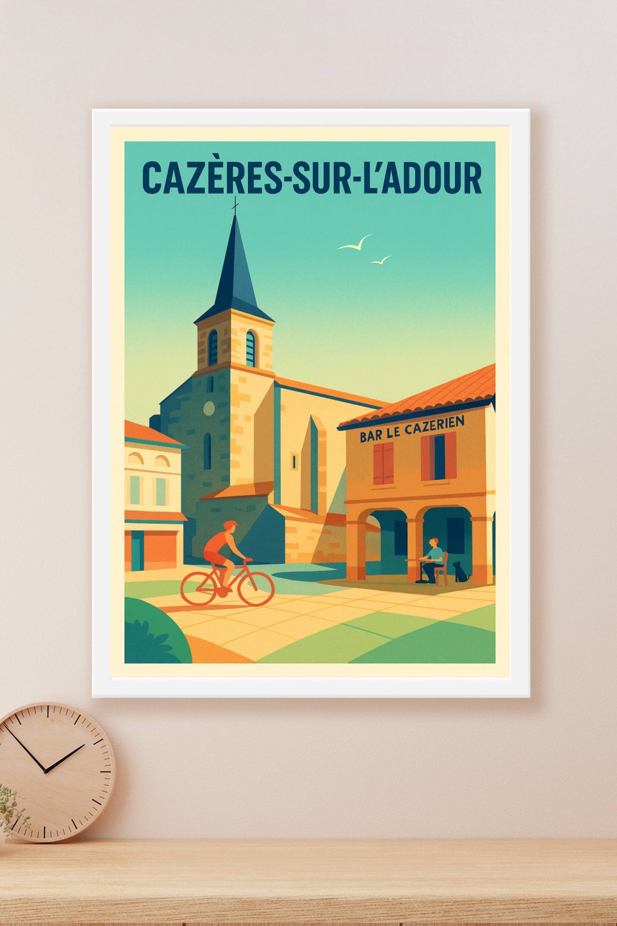 Affiche de Cazères-sur-l'Adour - Charme et douceur de la vie gasconne