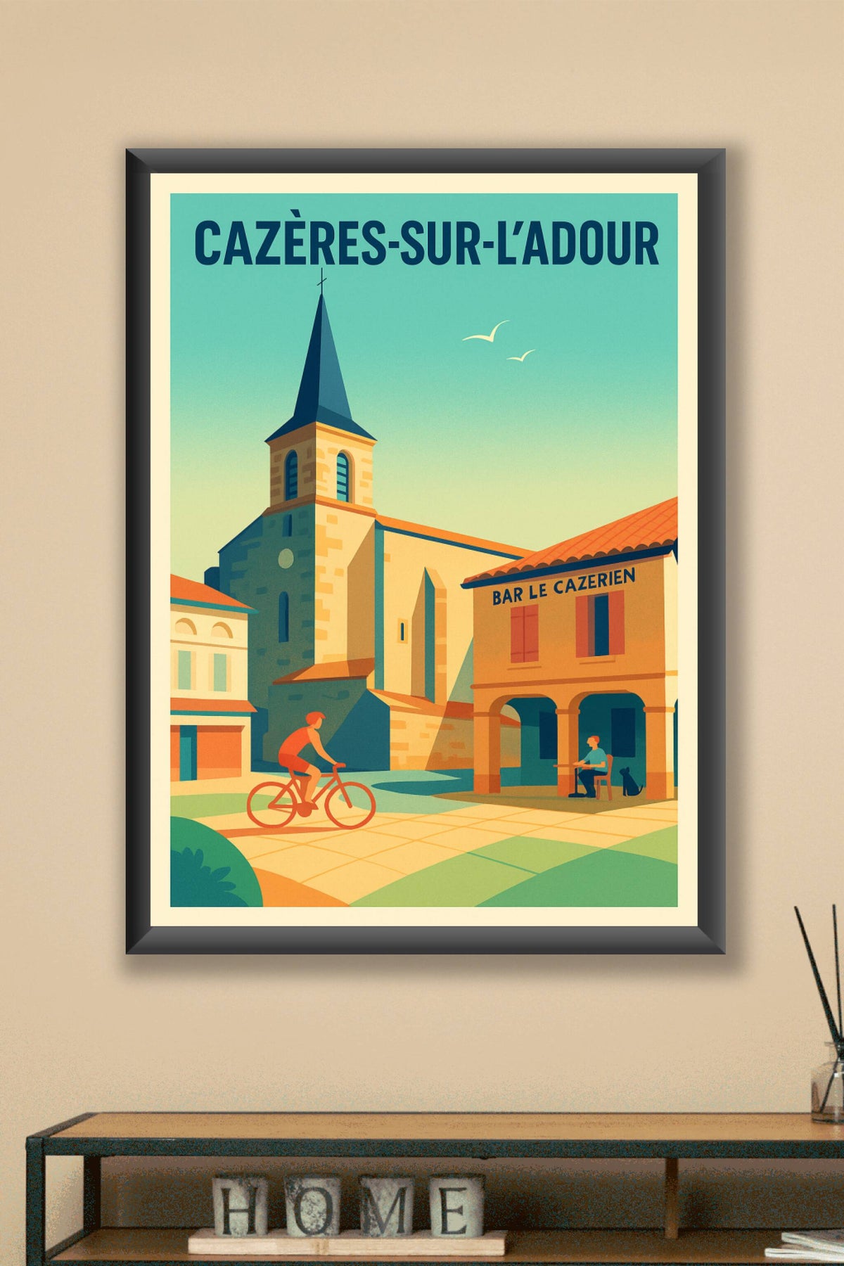 Affiche de Cazères-sur-l'Adour - Charme et douceur de la vie gasconne