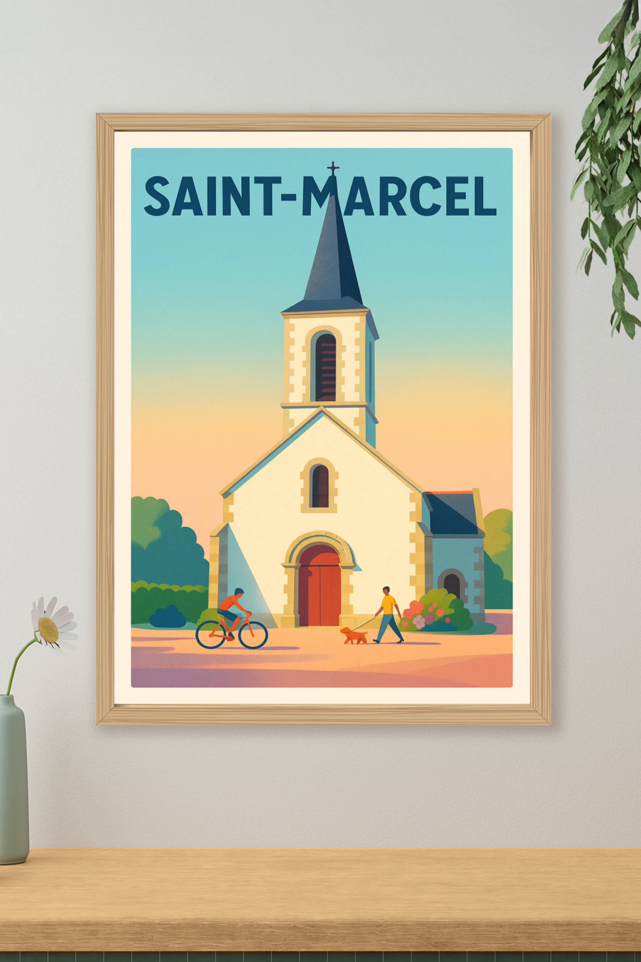 Affiche de Saint-Marcel - Charme et sérénité au cœur du village