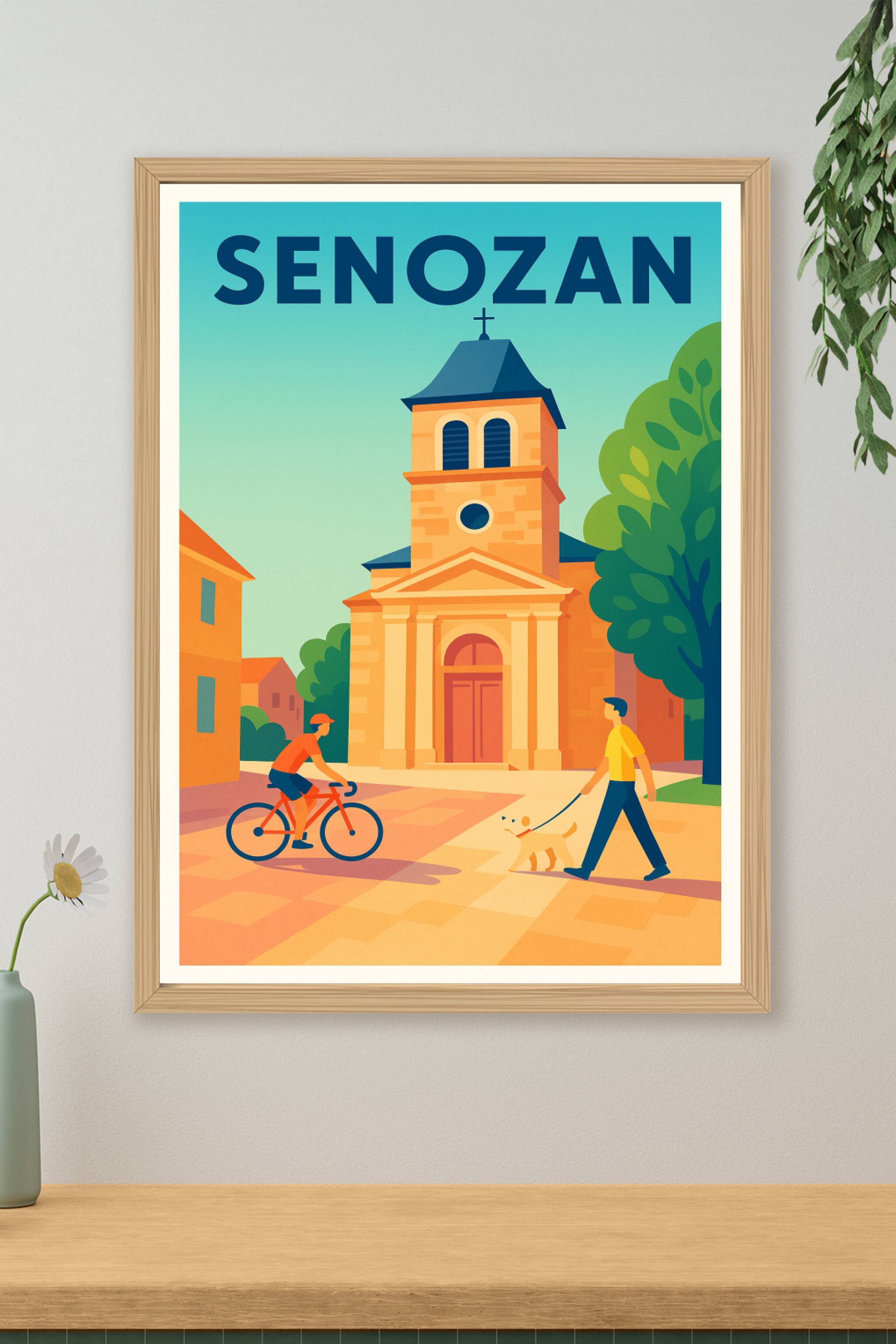 Affiche de Senozan - Charme et douceur de vie en Bourgogne
