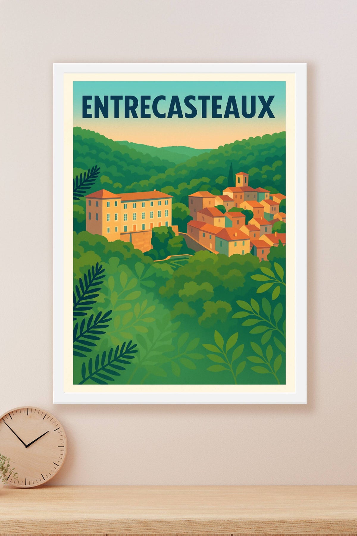 Affiche de Entrecasteaux - Le charme provençal au cœur de la nature