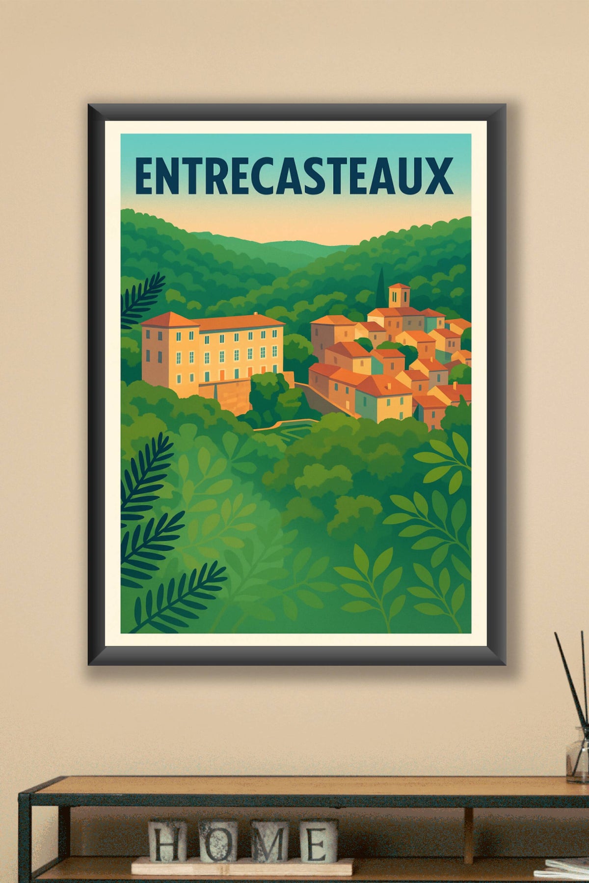 Affiche de Entrecasteaux - Le charme provençal au cœur de la nature