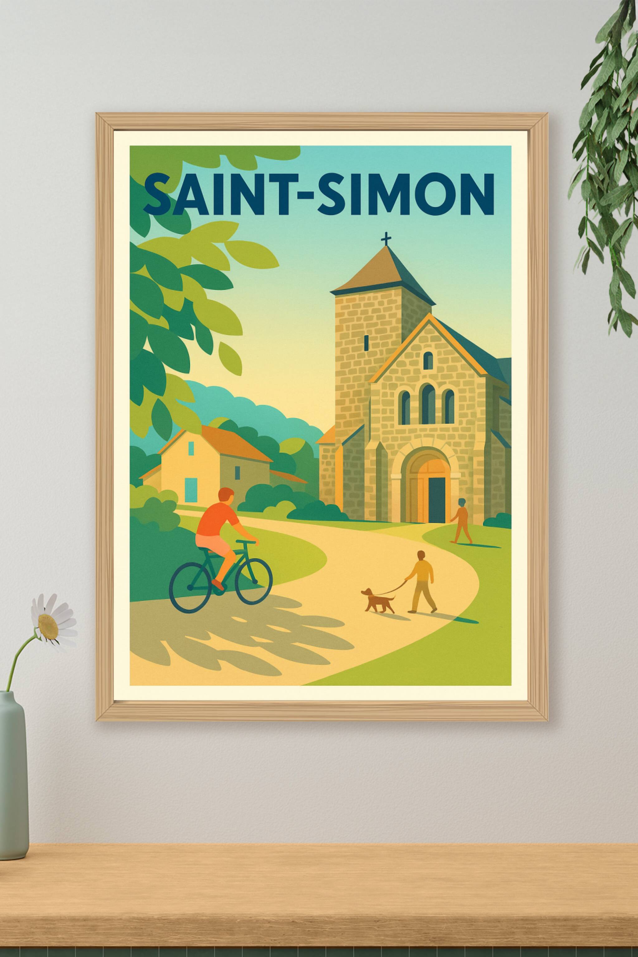 Affiche de Saint-Simon - Charme paisible au cœur du village