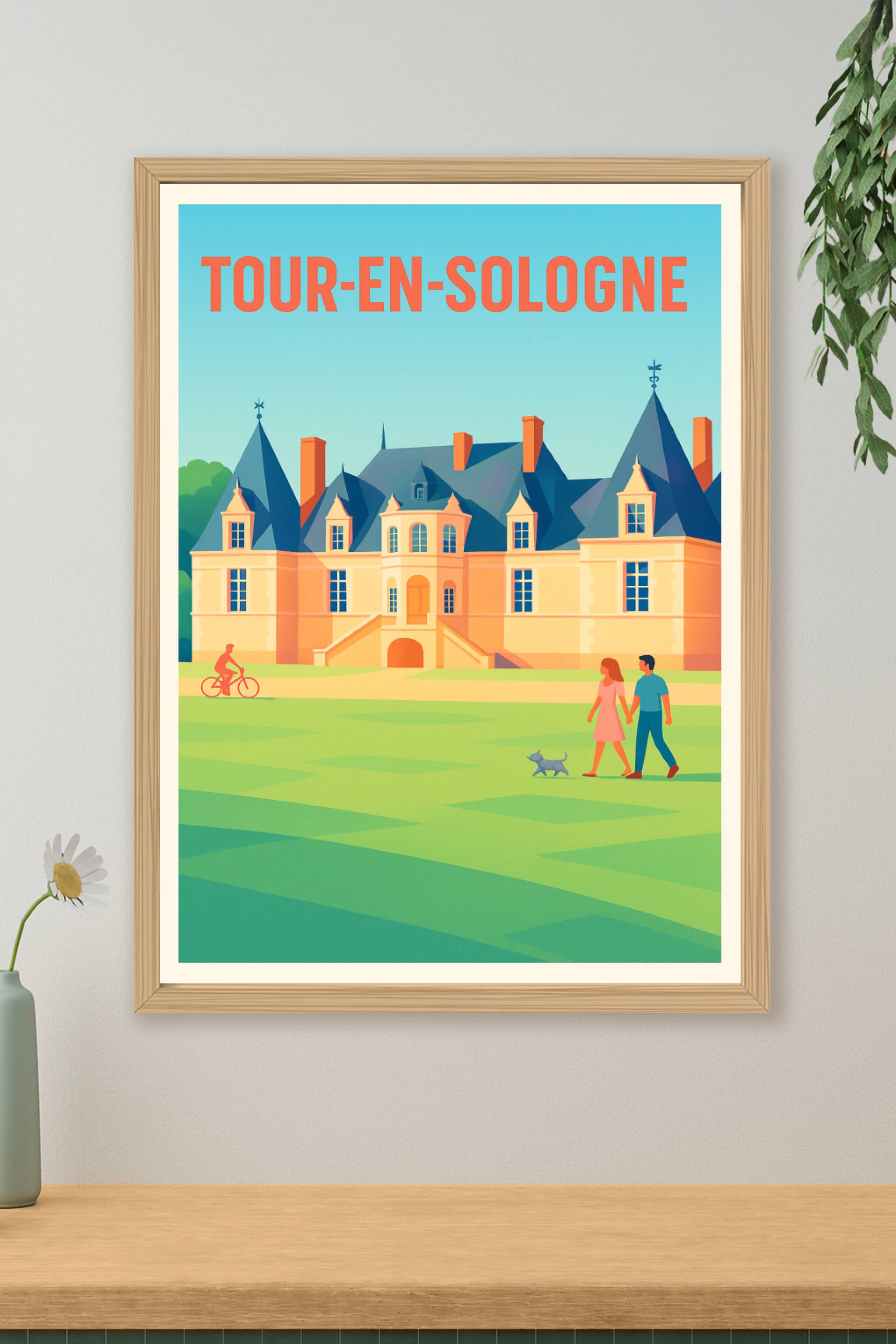 Affiche de Tour-en-Sologne - L'élégance intemporelle au cœur du Val de Loire