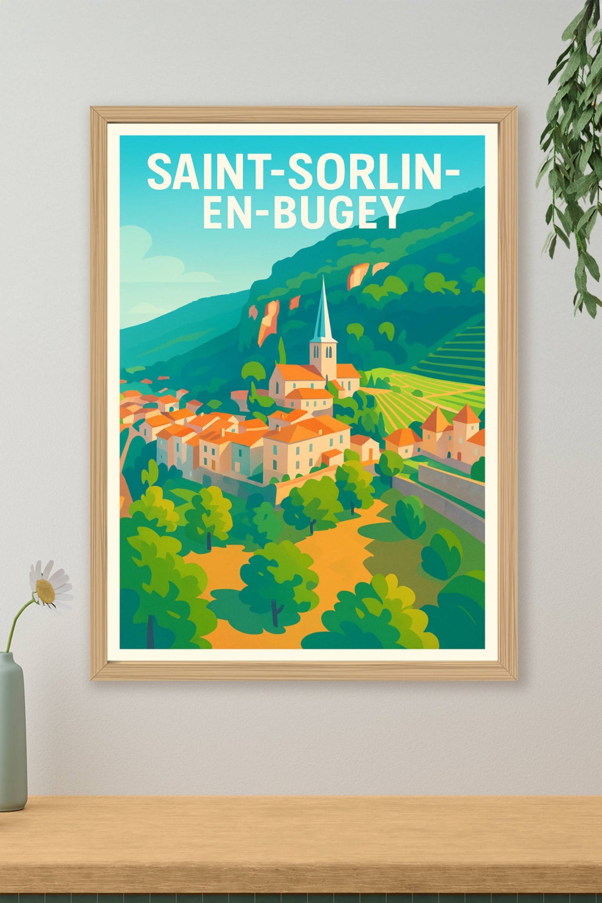 Affiche de Saint-Sorlin-en-Bugey - Charme et quiétude au cœur des paysages bugeysiens