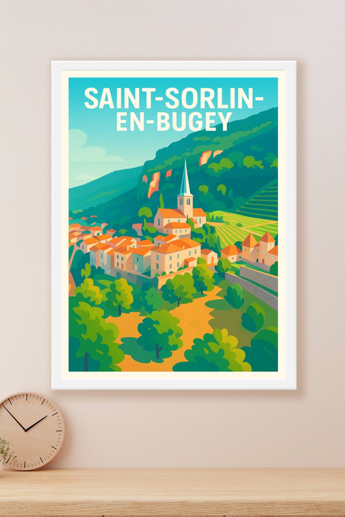 Affiche de Saint-Sorlin-en-Bugey - Charme et quiétude au cœur des paysages bugeysiens