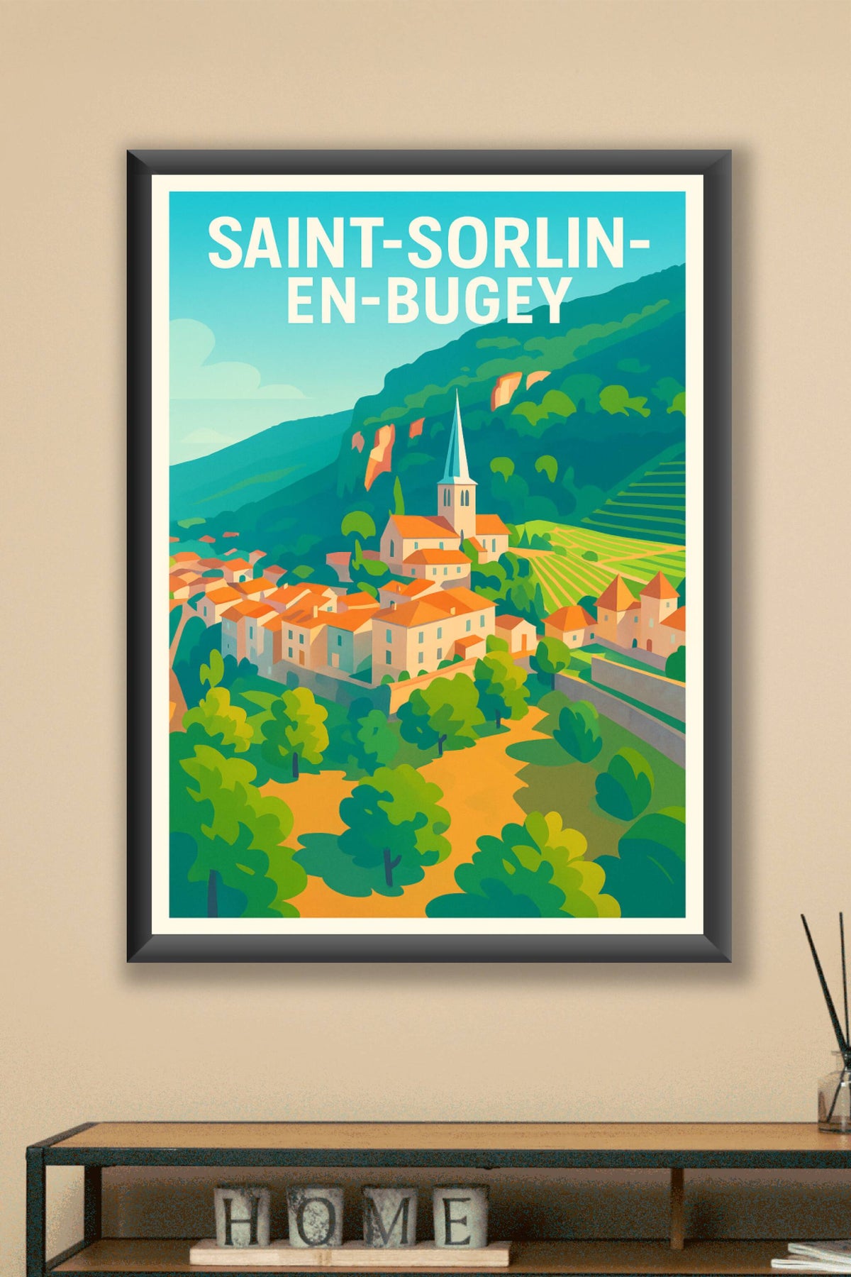 Affiche de Saint-Sorlin-en-Bugey - Charme et quiétude au cœur des paysages bugeysiens