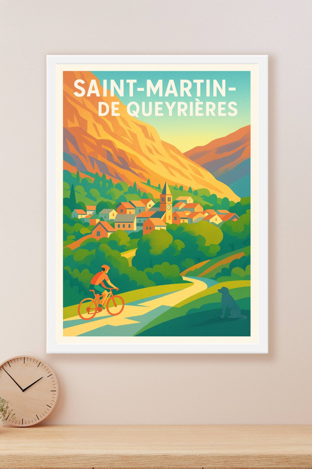 Affiche de Saint-Martin-de-Queyrières - Évasion nature en vallée alpine