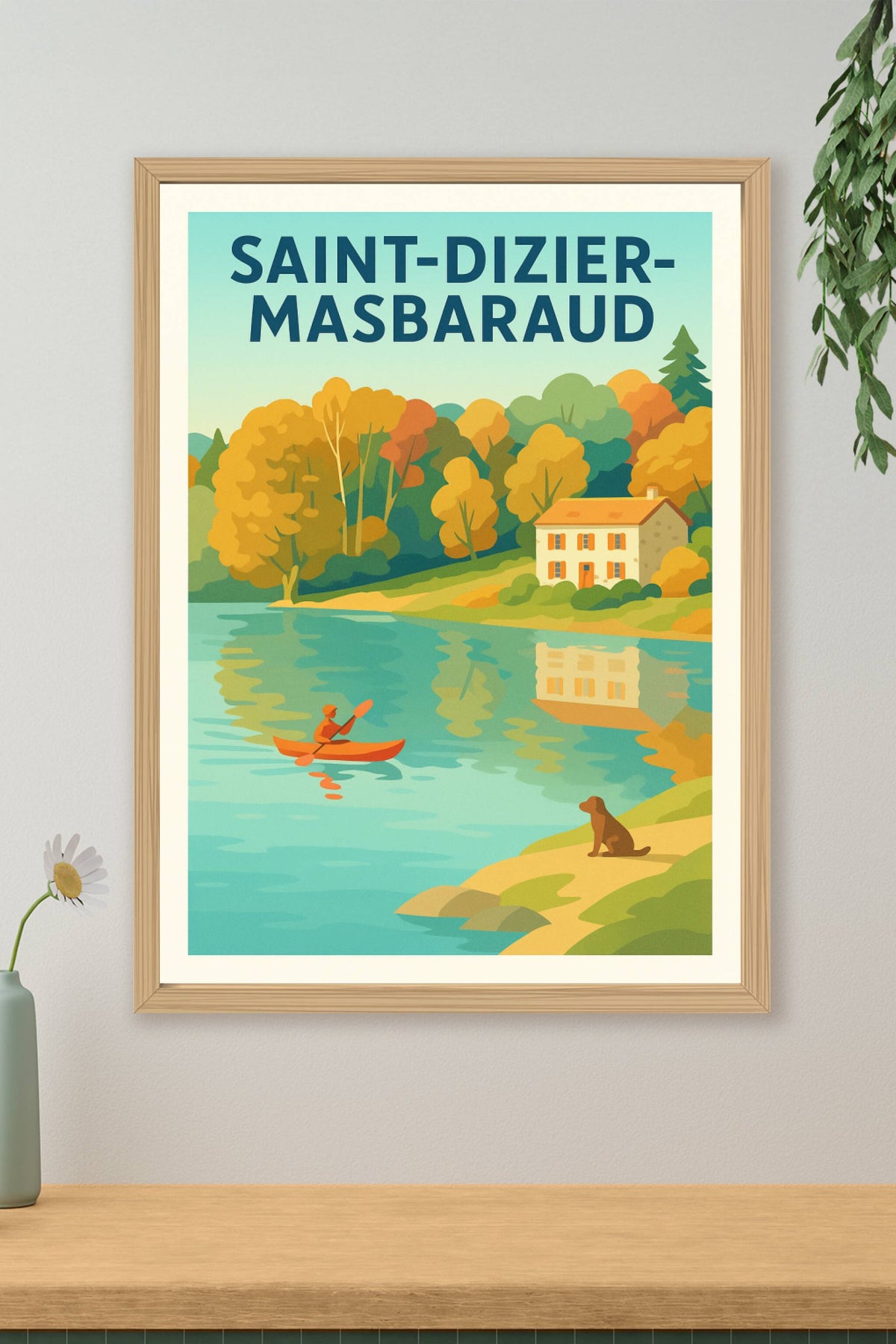 Affiche de Saint-Dizier-Masbaraud - Sérénité au bord de l'eau