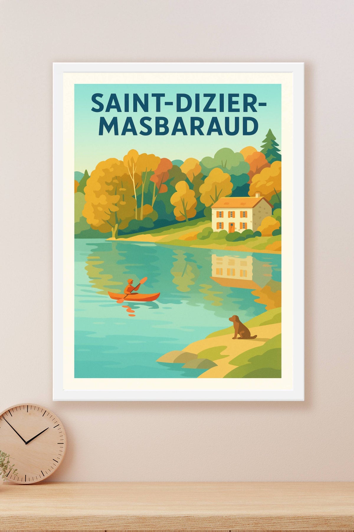 Affiche de Saint-Dizier-Masbaraud - Sérénité au bord de l'eau