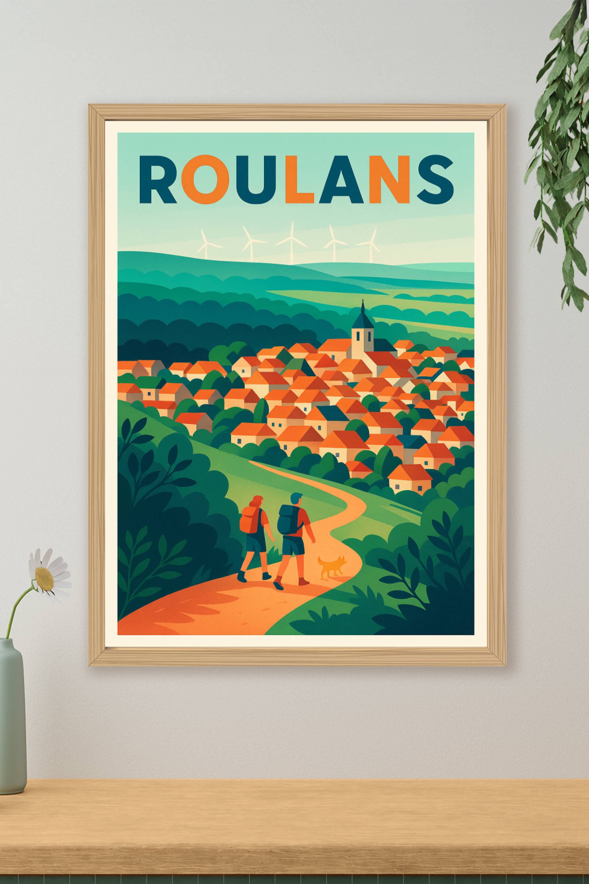 Affiche de Roulans - Promenade au cœur d'un village pittoresque