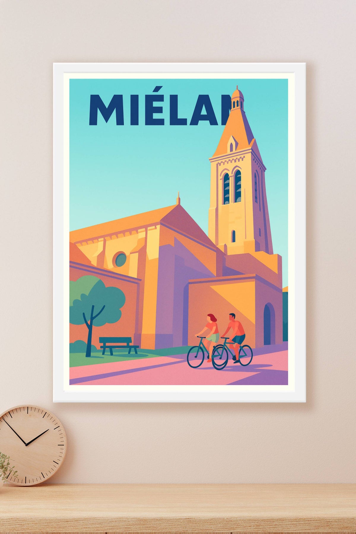 Affiche de Miélan - Authenticité et douceur à vélo