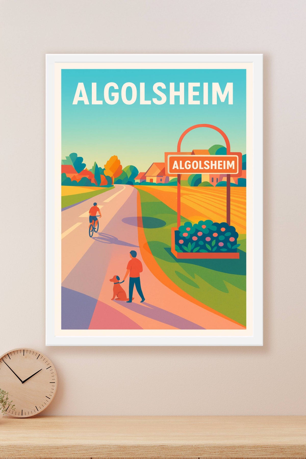 Affiche de Algolsheim - Douceur de vivre en bord de route