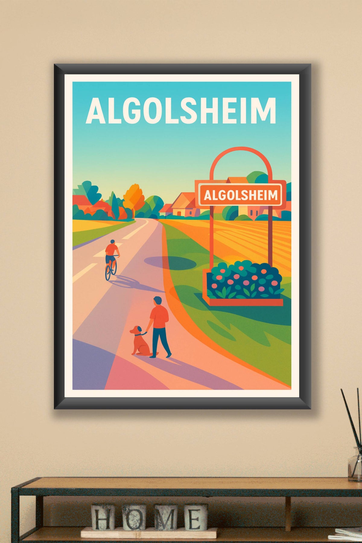 Affiche de Algolsheim - Douceur de vivre en bord de route