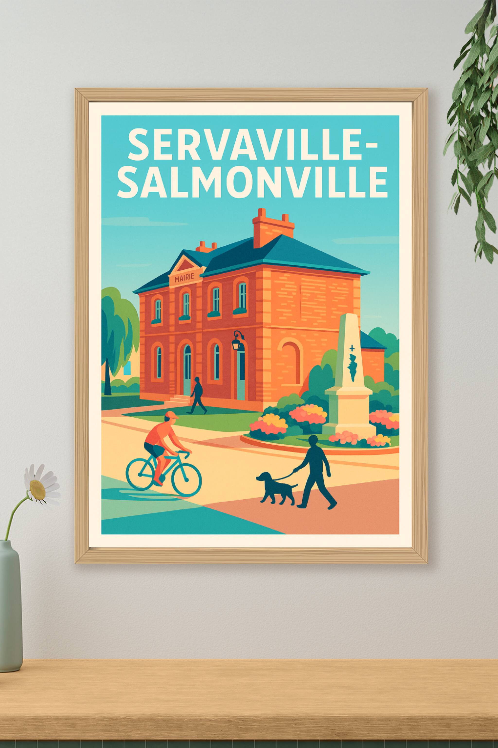 Affiche de Servaville-Salmonville - Charme et calme au cœur de la ville