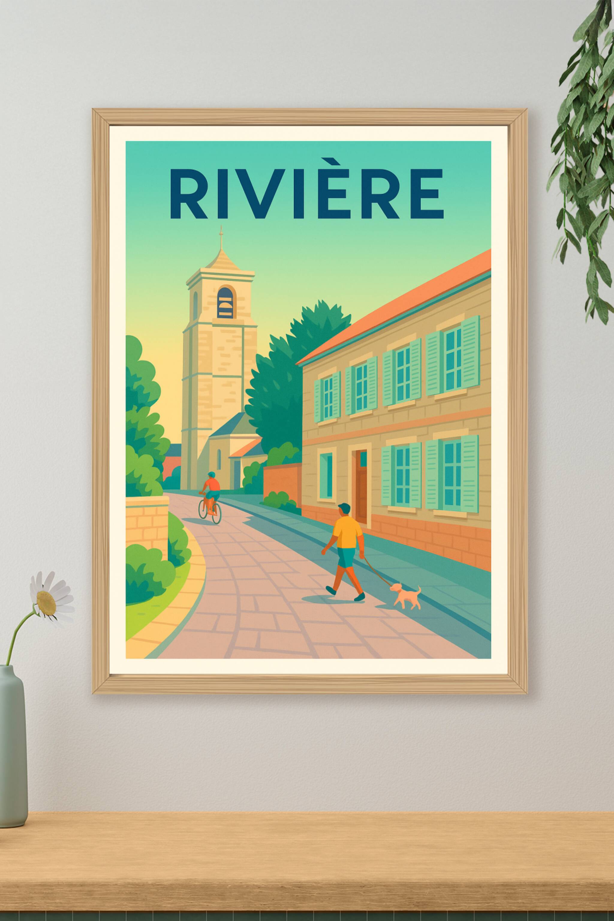 Affiche de Rivière - Balade paisible au cœur du village