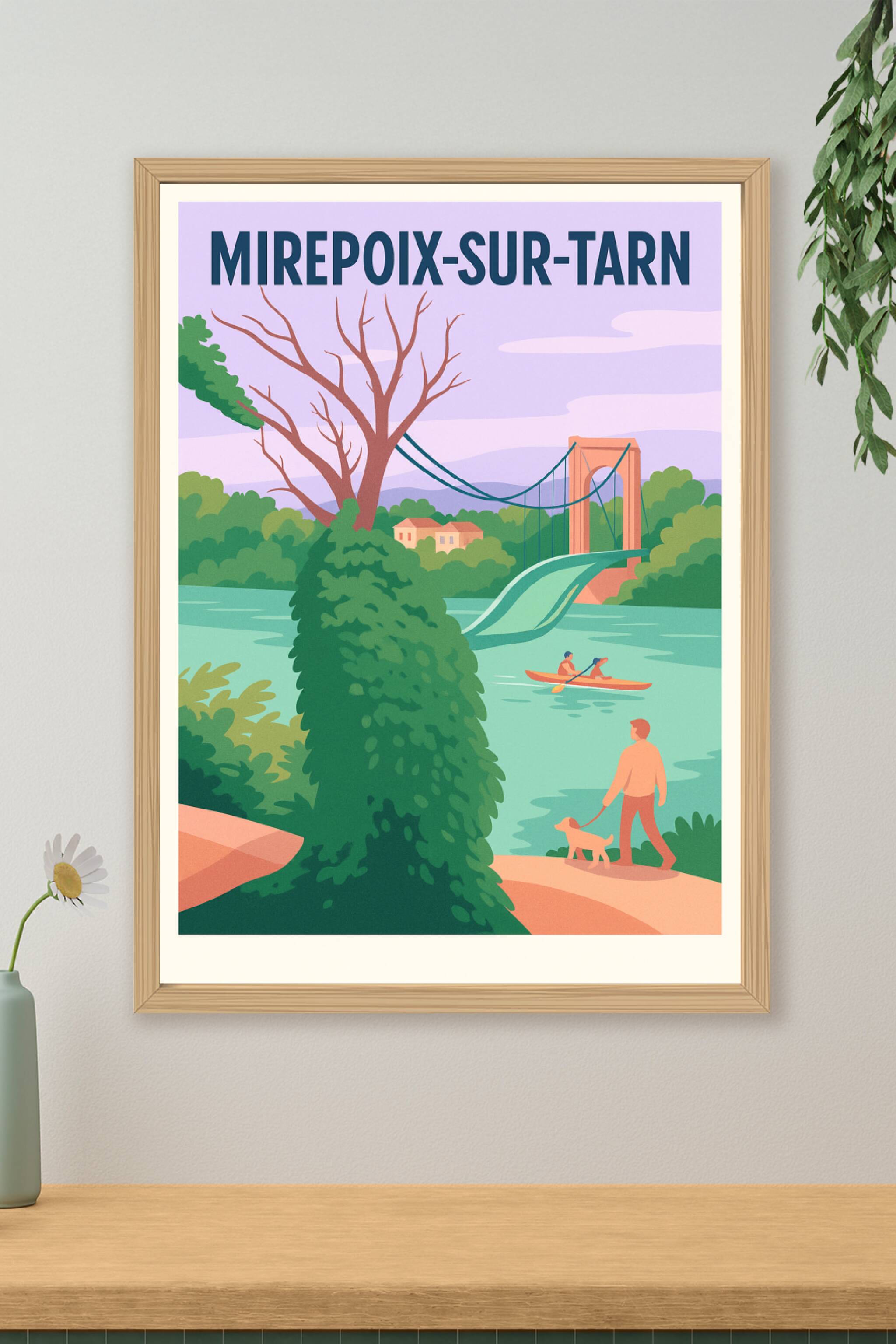 Affiche de Mirepoix-sur-Tarn - L'évasion au fil de l'eau