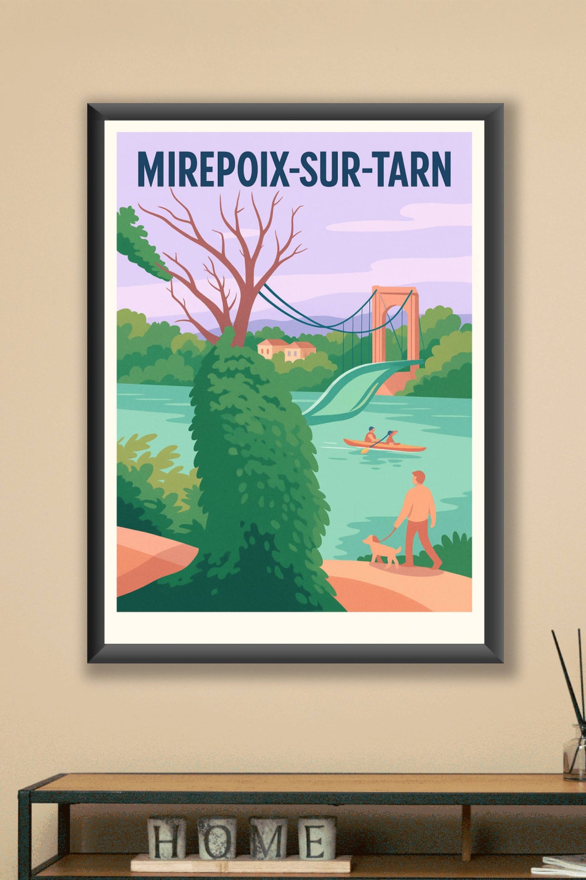 Affiche de Mirepoix-sur-Tarn - L'évasion au fil de l'eau
