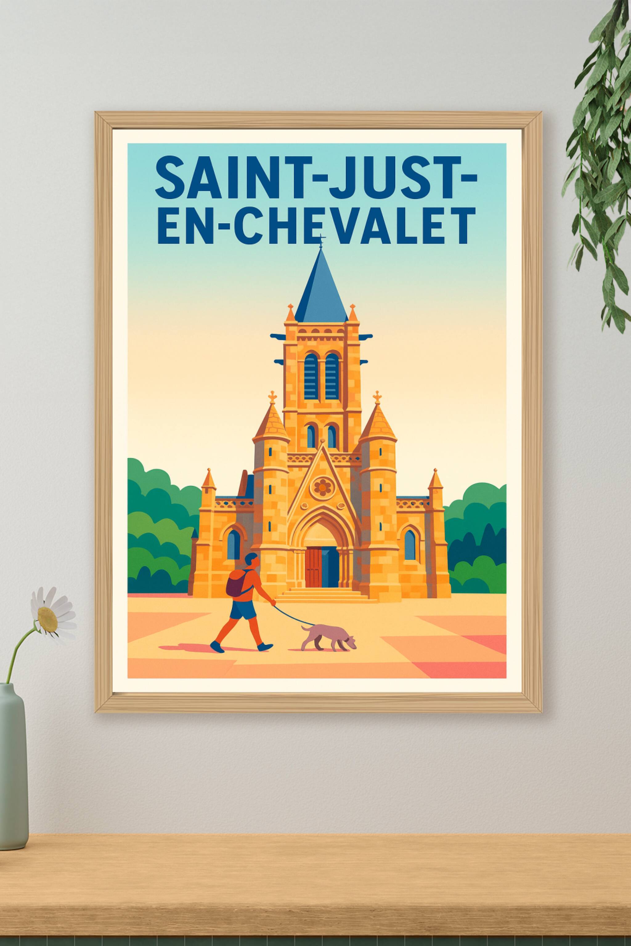 Affiche de Saint-Just-en-Chevalet - Charme et patrimoine au cœur de la Loire