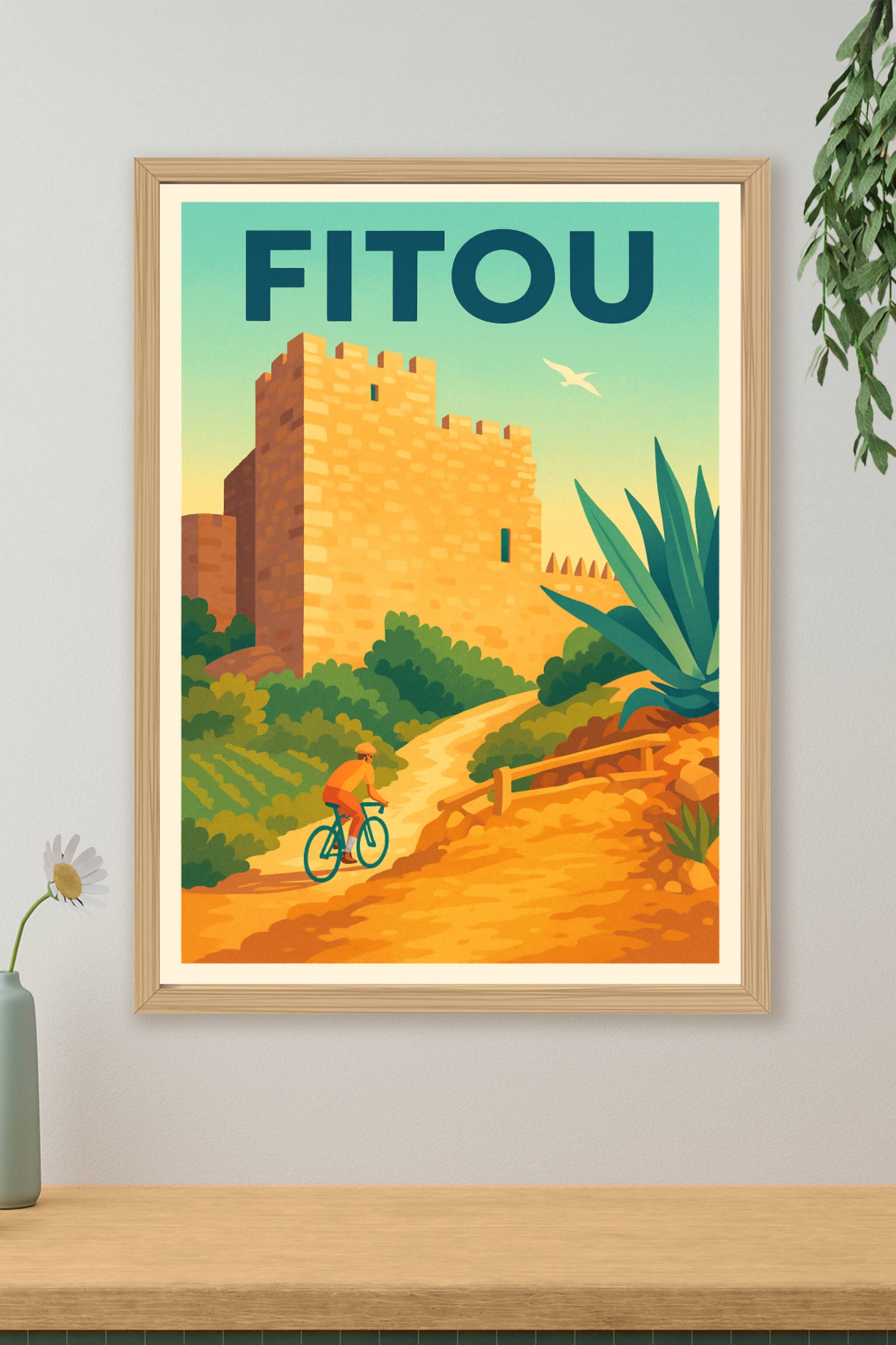 Affiche de Fitou - Évasion et patrimoine en Méditerranée