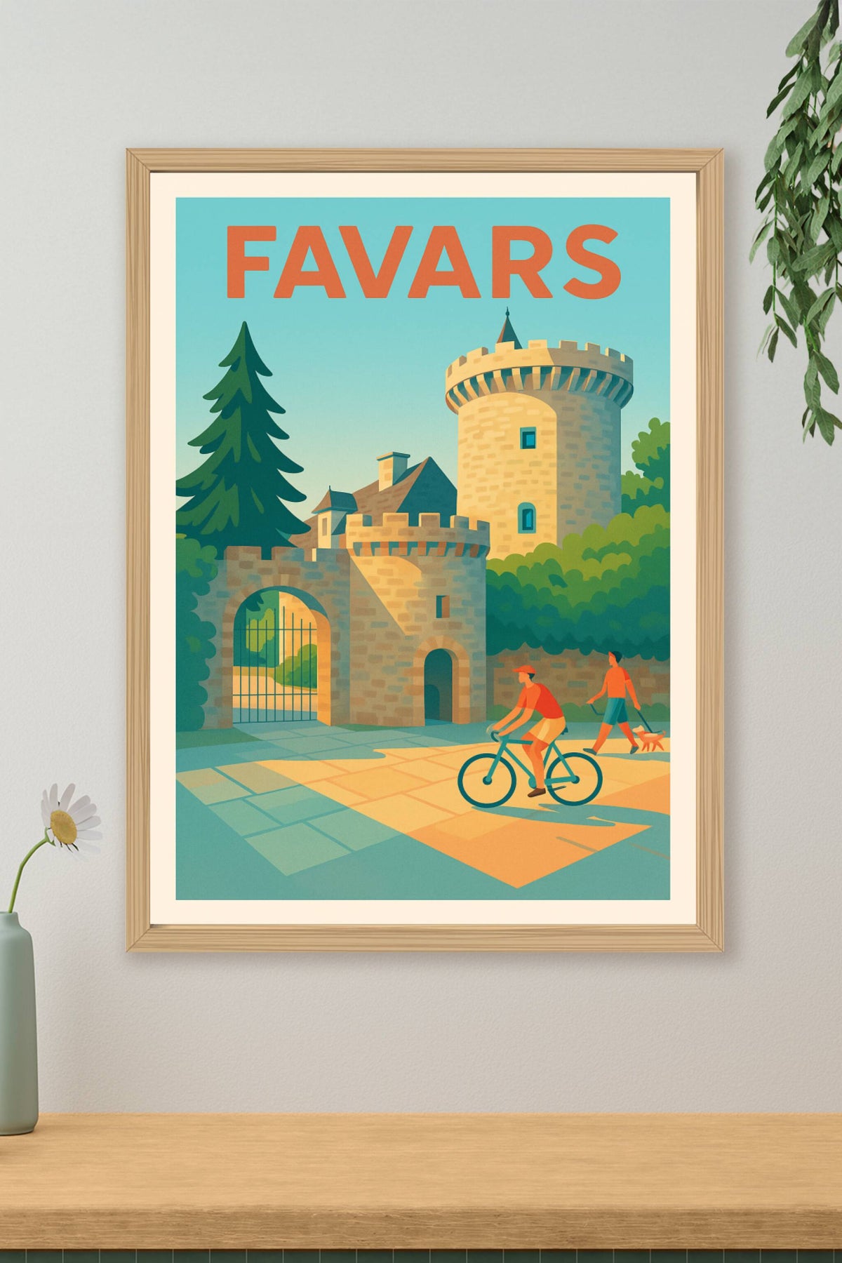 Affiche de Favars - L'élégance médiévale au cœur de la nature