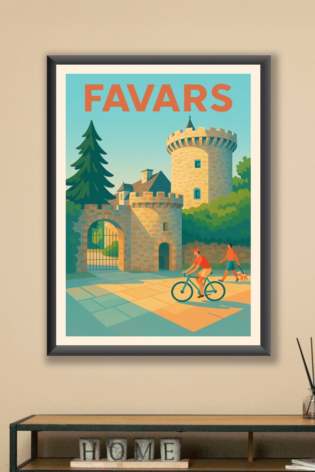 Affiche de Favars - L'élégance médiévale au cœur de la nature