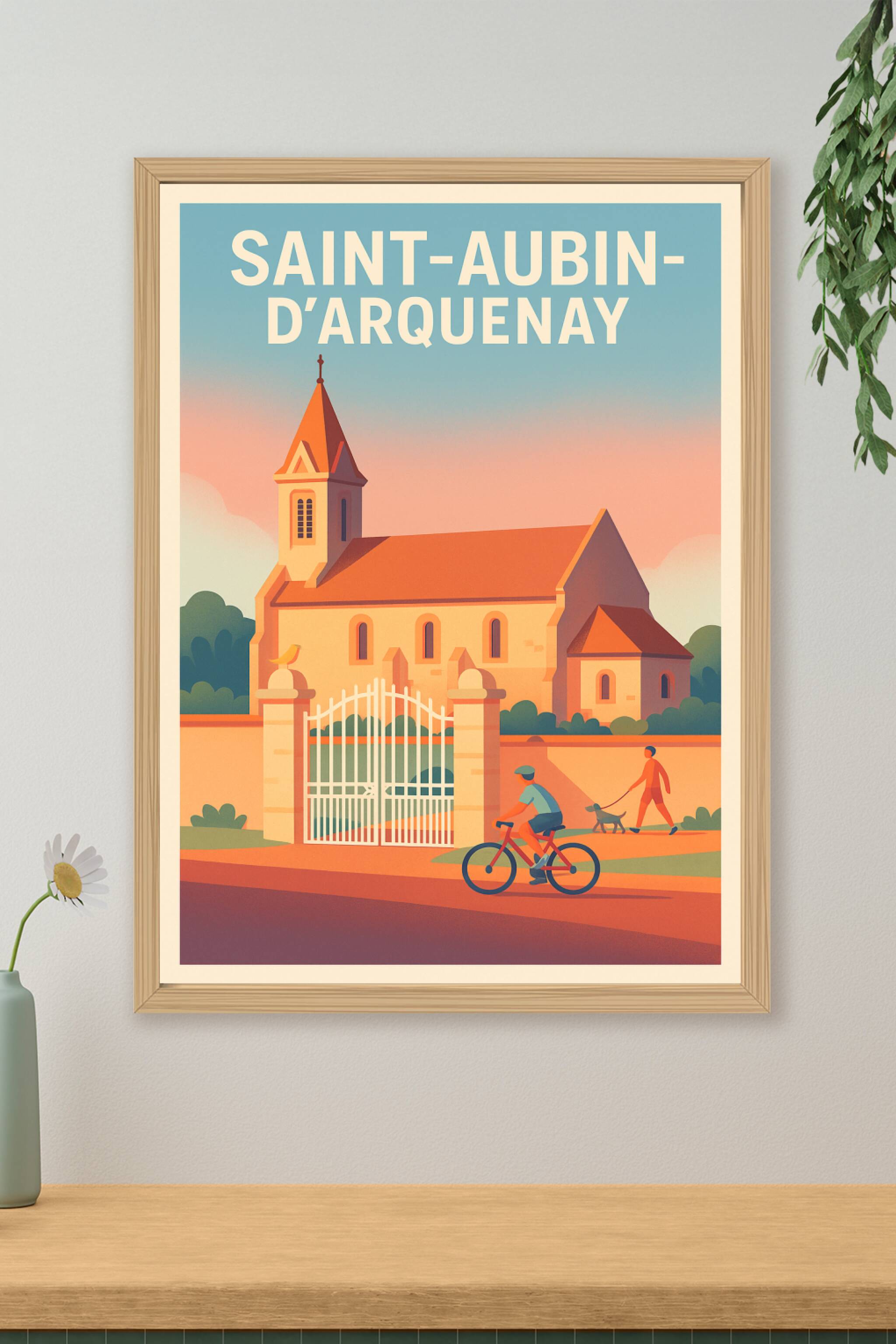 Affiche de Saint-Aubin-d'Arquenay - Charme paisible et douceur de vivre